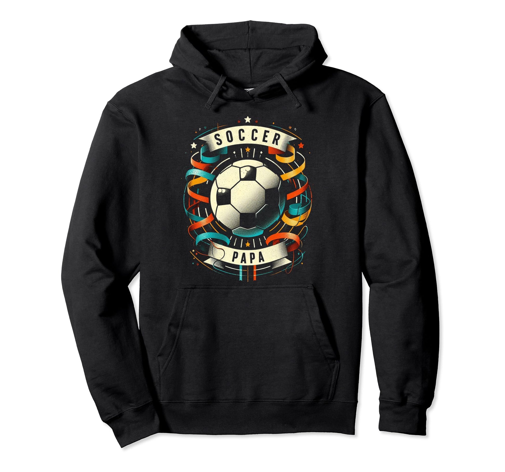 Soccer Papa Family Matching Dad Fathers Day Hoodie - Graphic Print Unisex - T-Shirt, Sweatshirt, Hoodie