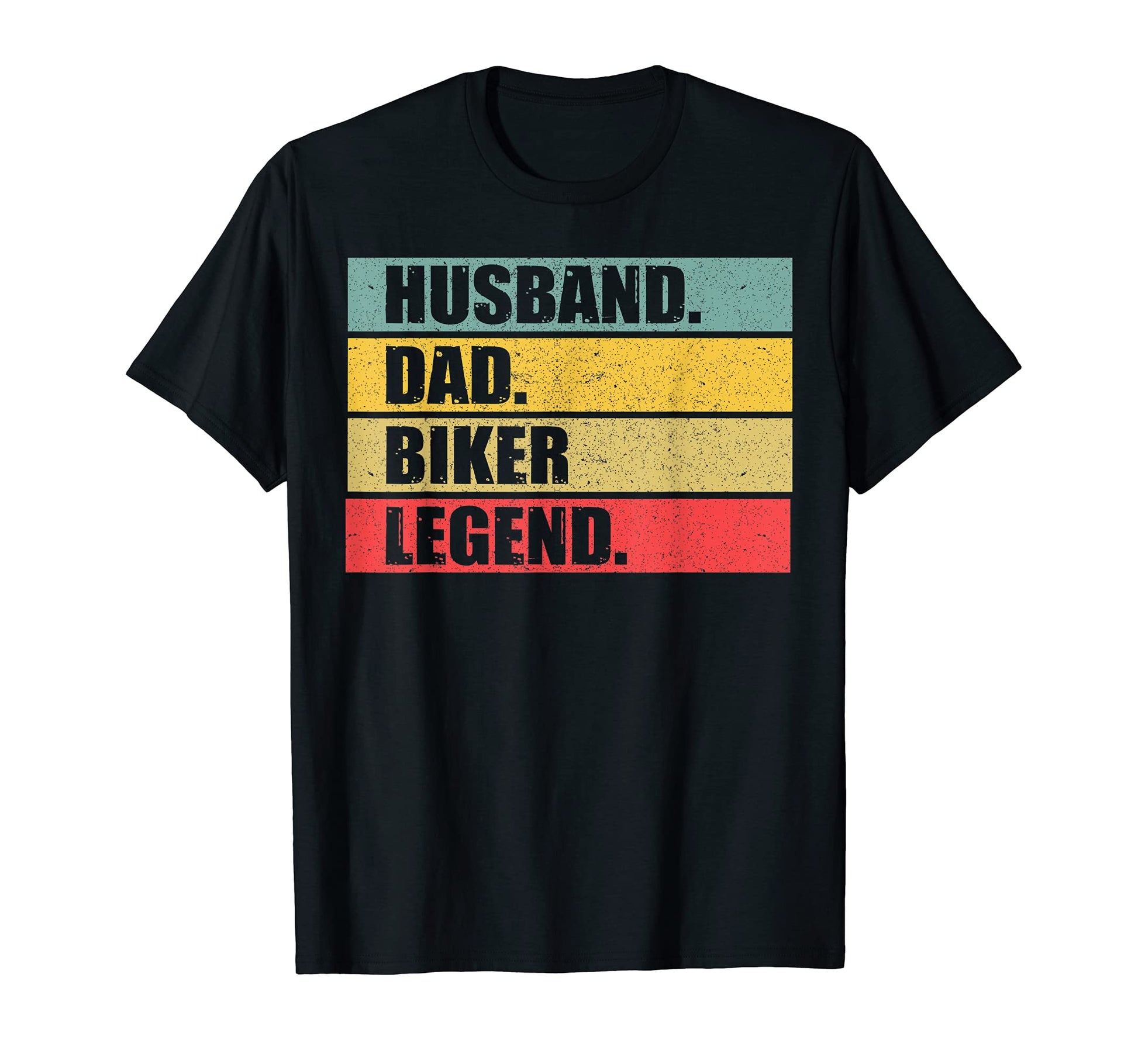 Husband Dad Biker Biking Fathers T-Shirt - Casual Everyday Wear Men Women - T-Shirt, Sweatshirt, Hoodie