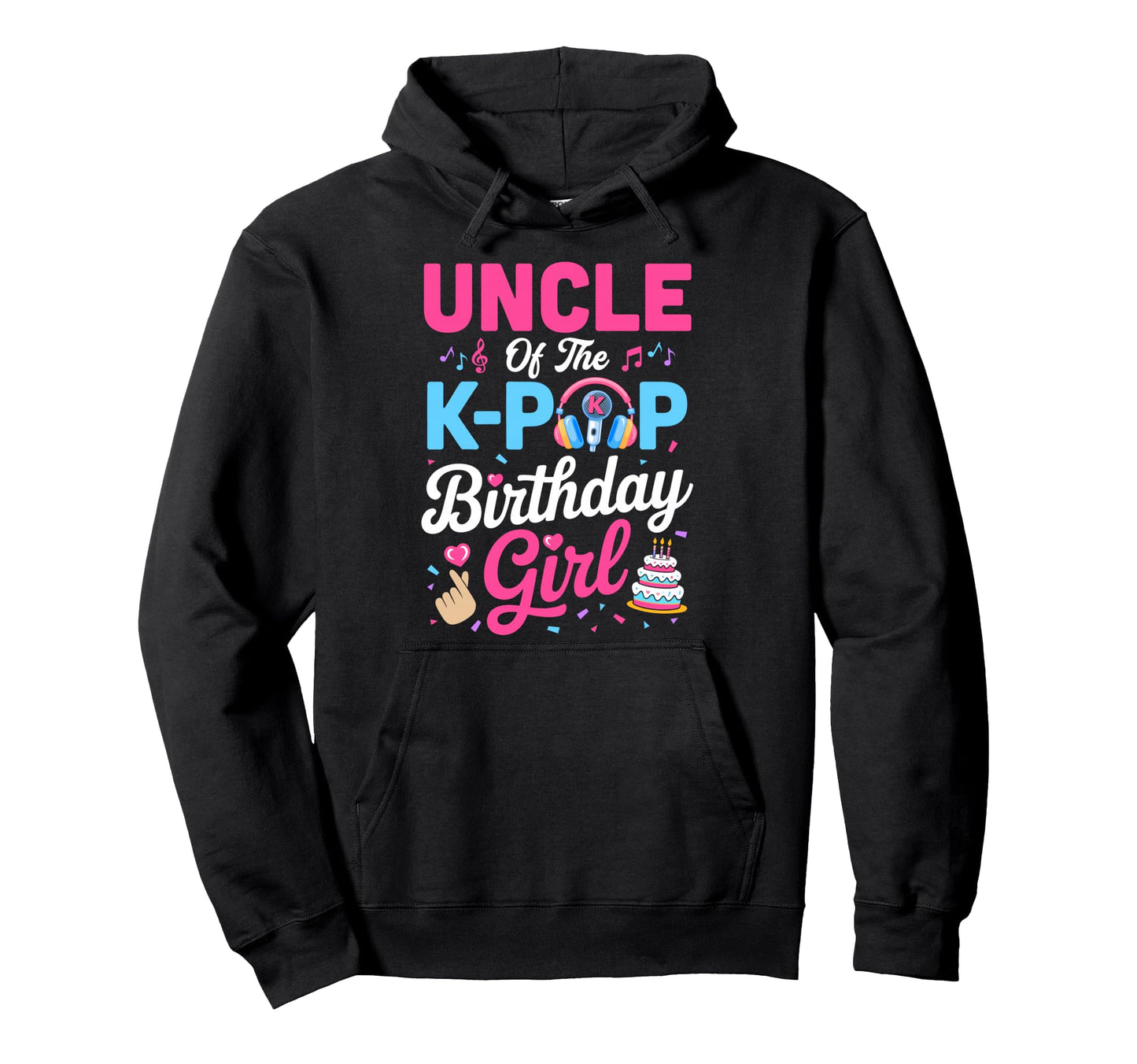 Uncle K Pop Birthday Korean Music Hoodie - Custom Art Print for Adults - T-Shirt, Sweatshirt, Hoodie