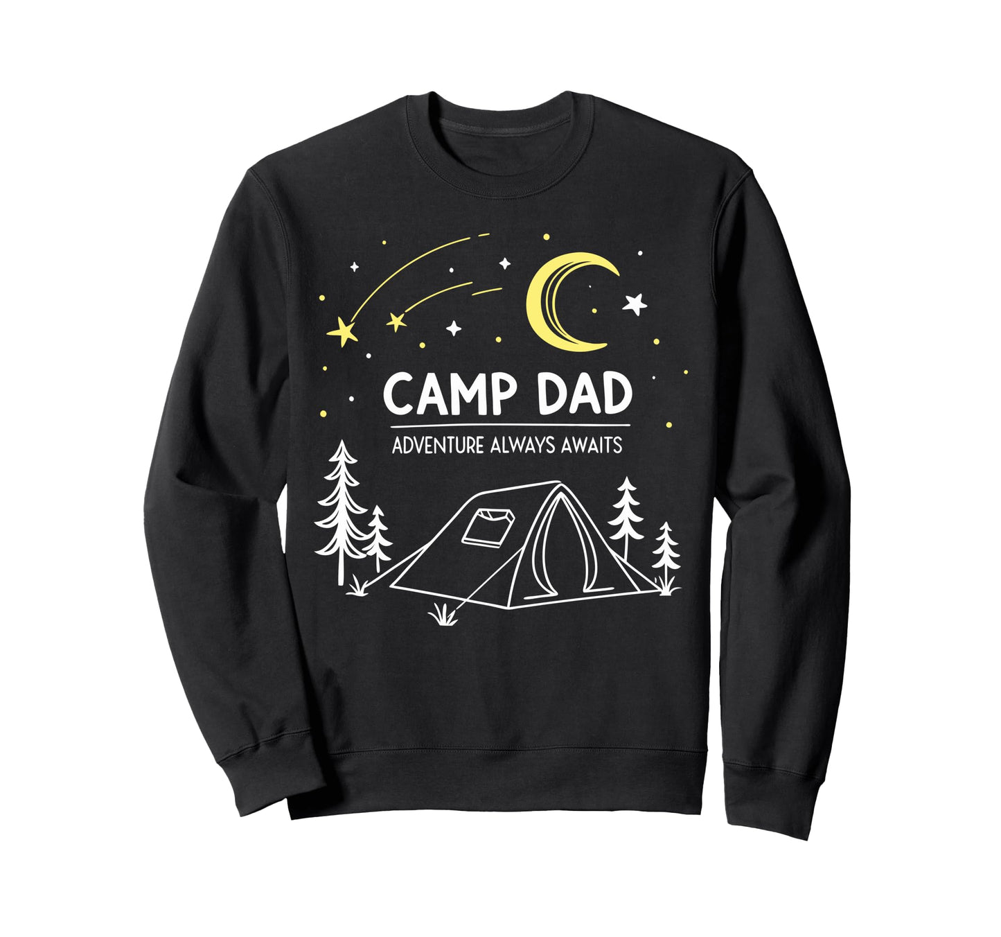 Camp Dad Adventure Camping Fathers Sweatshirt - Unique Graphic for Adults - T-Shirt, Sweatshirt, Hoodie