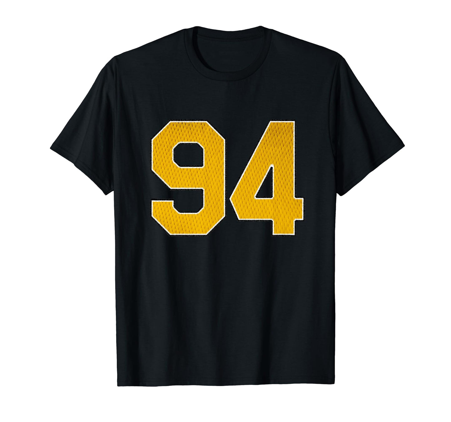 Gold Number 94 Athlete Sports Jersey T-Shirt - Unique Graphic Unisex - T-Shirt, Sweatshirt, Hoodie