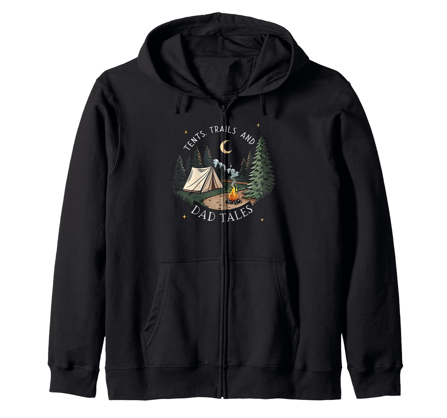 Tents Trails And Dad Tales Hiking T-Shirt - Graphic Print Men Women - T-Shirt, Sweatshirt, Hoodie