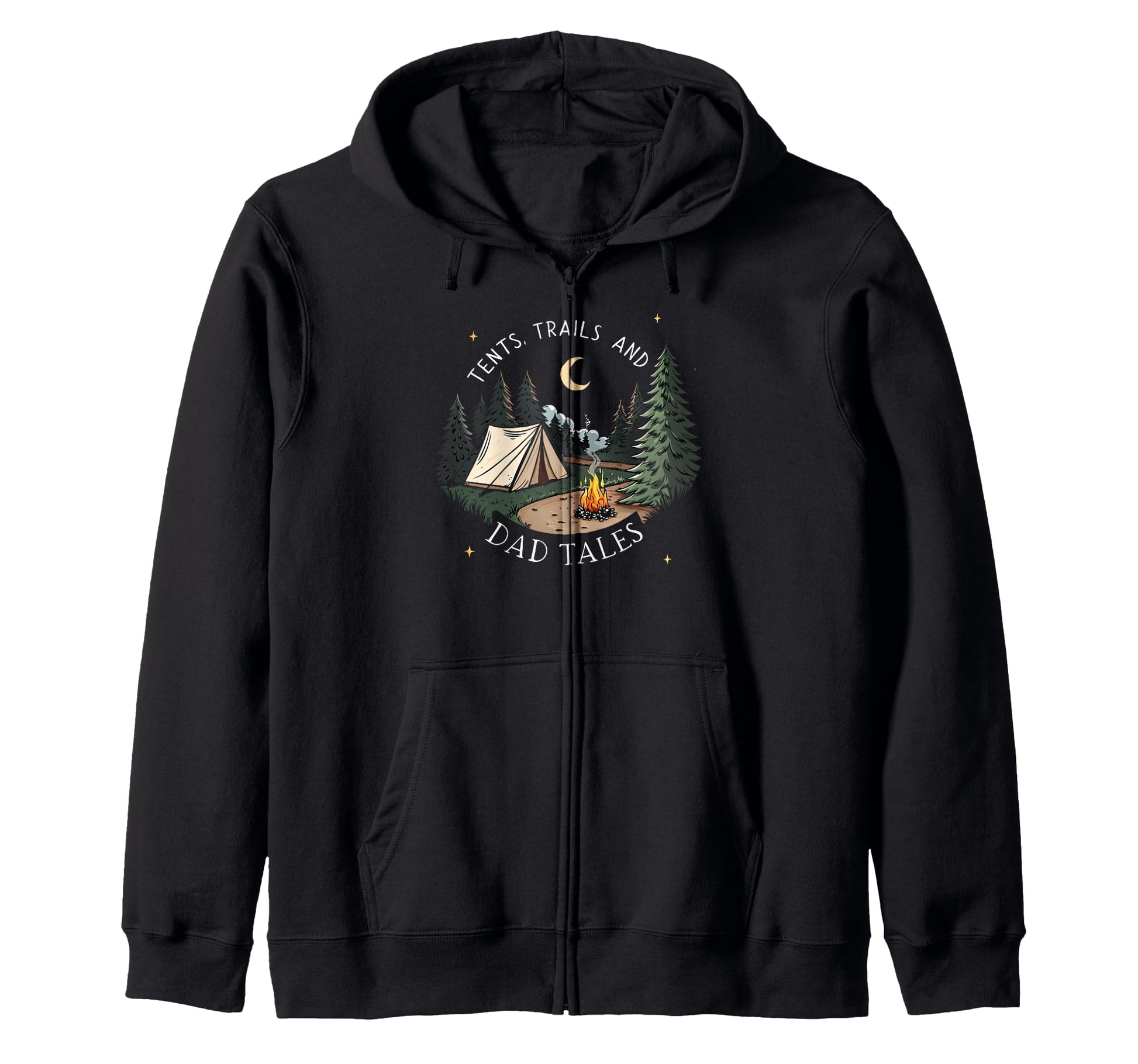 Tents Trails And Dad Tales Hiking T-Shirt - Graphic Print Men Women - T-Shirt, Sweatshirt, Hoodie