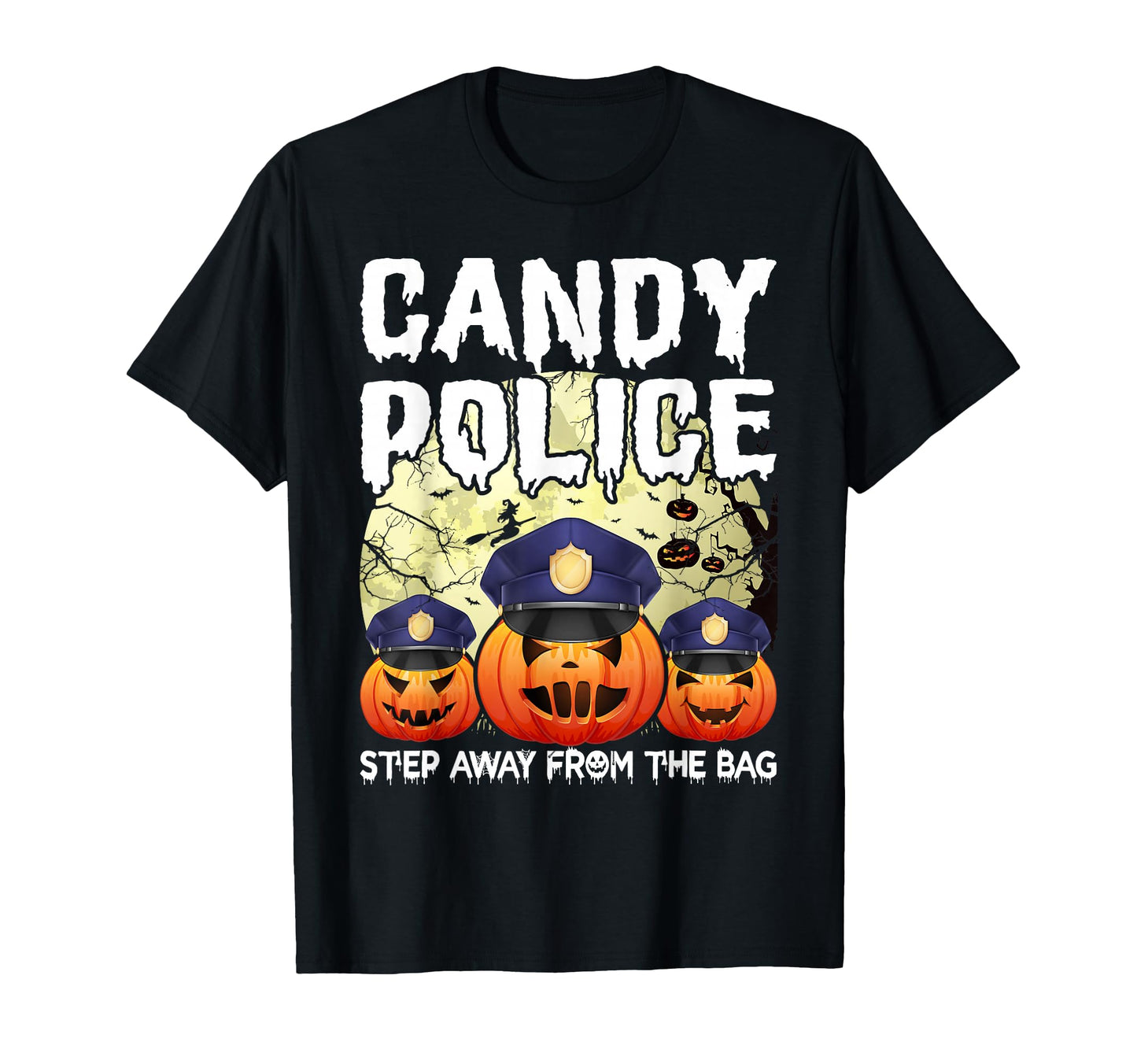 Halloween Candy Police Funny Candy T-Shirt - Minimalist Print Unisex - T-Shirt, Sweatshirt, Hoodie