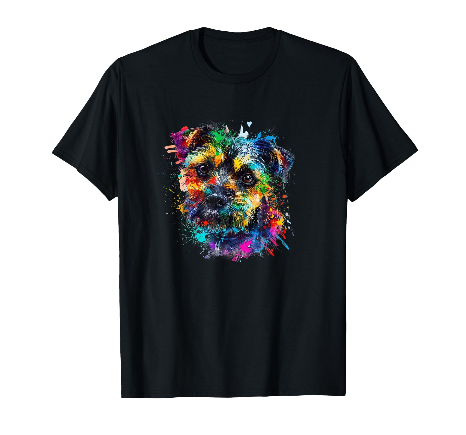 Funny Pop Art Colorful Border Terrier T-Shirt - Custom Art Print Men Women - T-Shirt, Sweatshirt, Hoodie