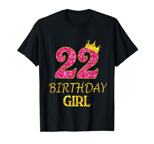 22Nd Birthday Princess 22 Years Old T-Shirt - Trendy Graphic for Adults - T-Shirt, Sweatshirt, Hoodie
