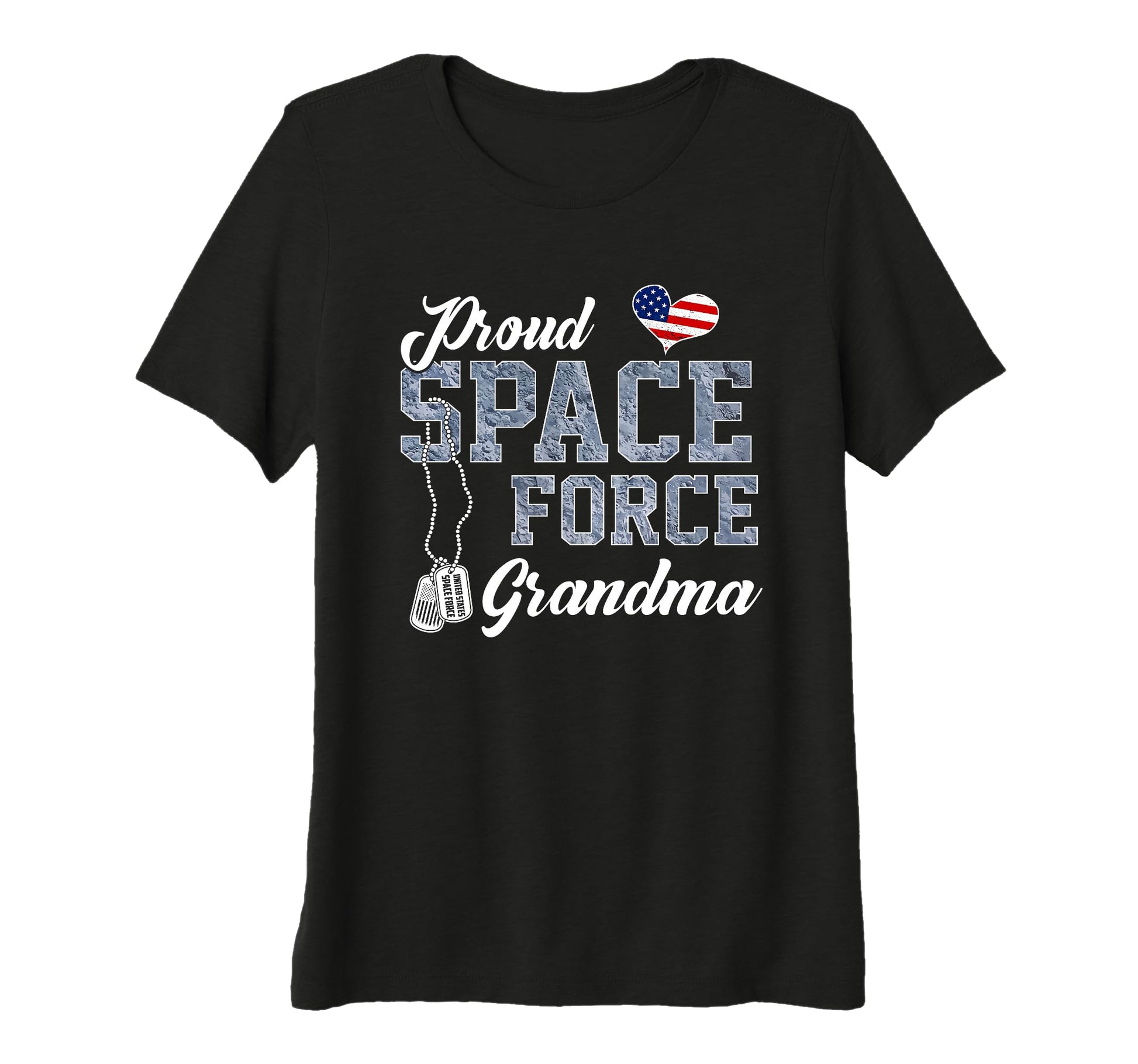 Womens Proud Space Force Grandma Us T-Shirt - Novelty Apparel Men Women - T-Shirt, Sweatshirt, Hoodie