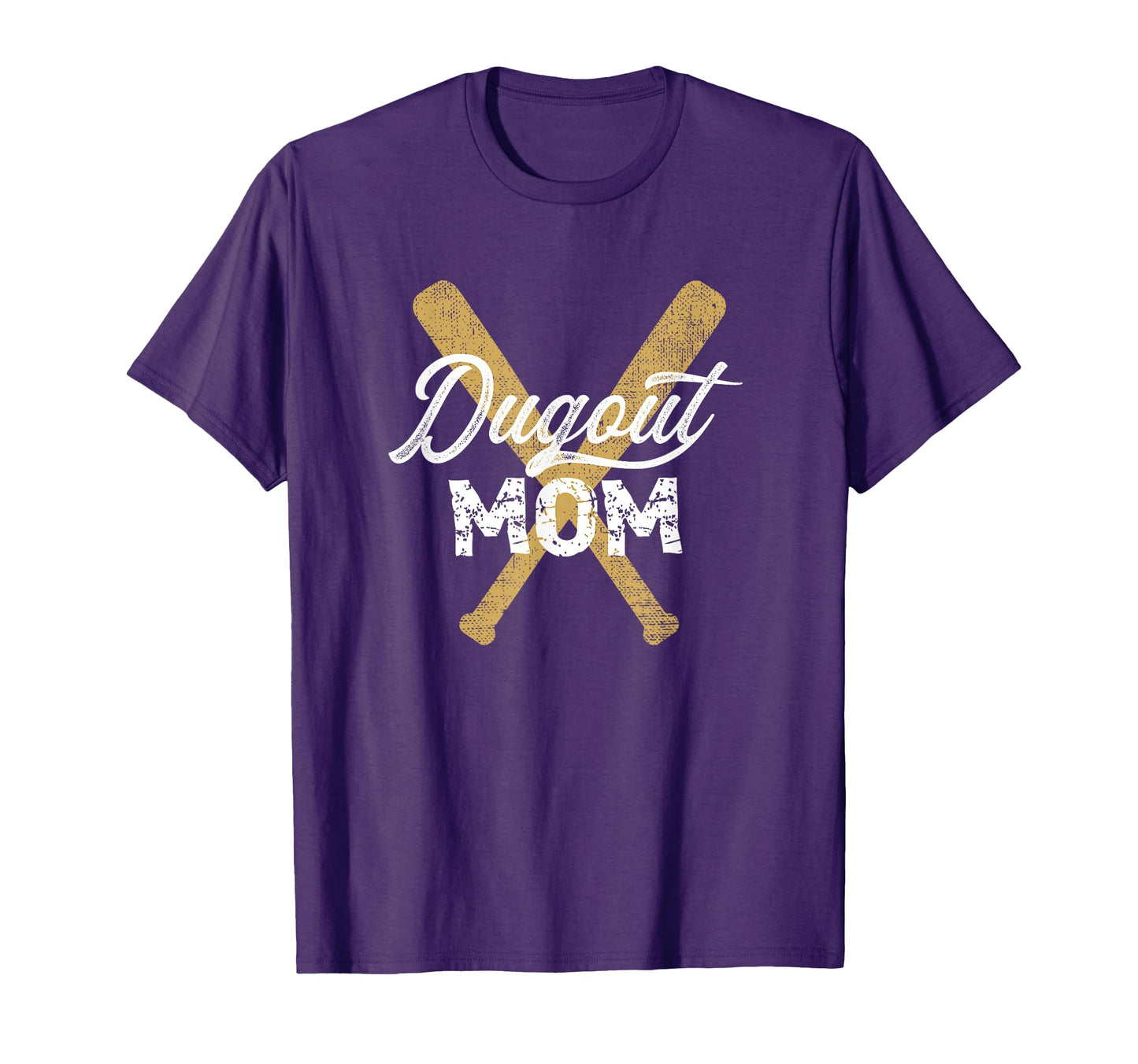 Baseball Dugout Mom Mother Baseball T-Shirt - Casual Everyday Wear Unisex - T-Shirt, Sweatshirt, Hoodie