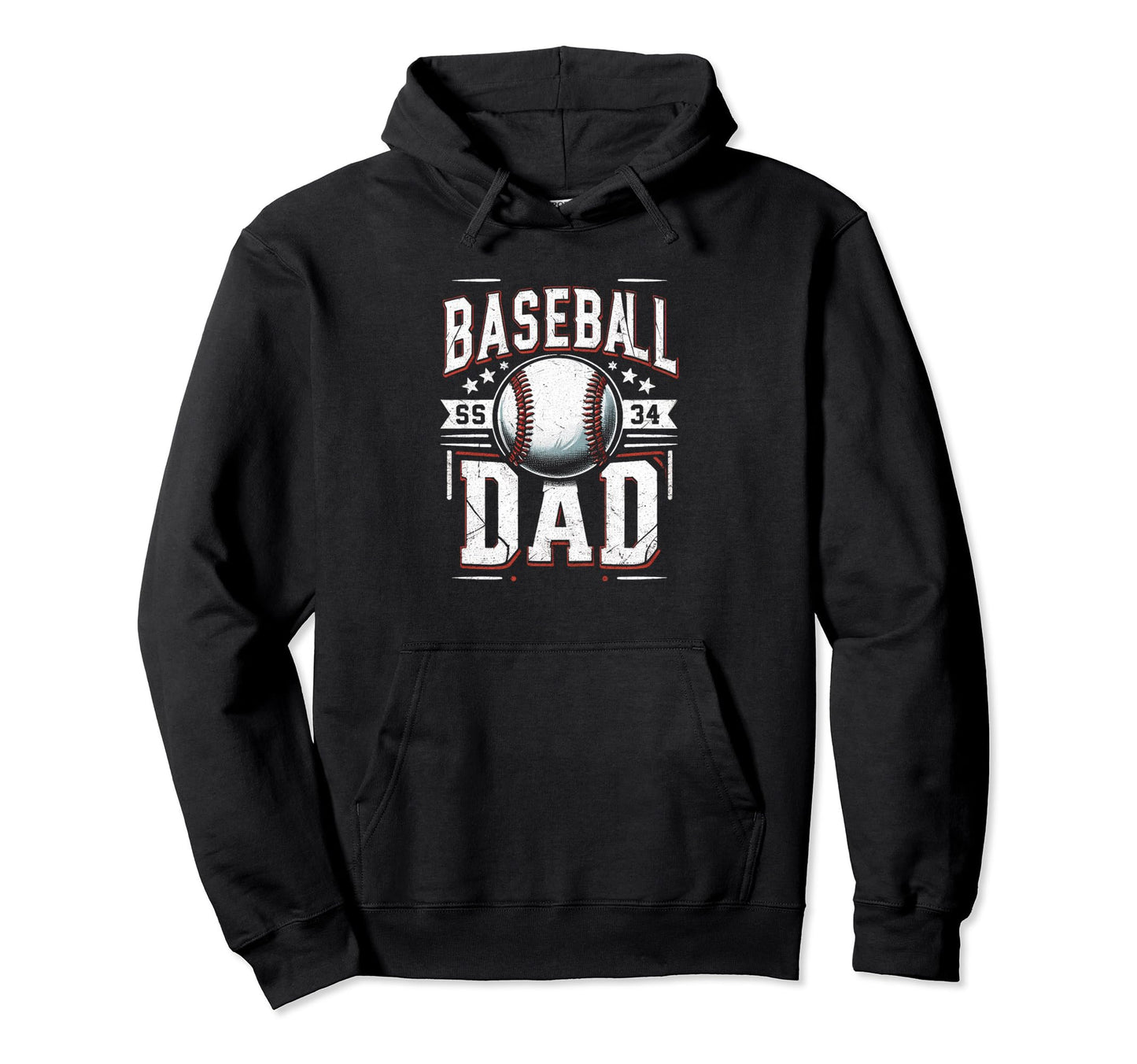 Baseball Dad Fathers Day Hoodie - Streetwear Style for Adults - T-Shirt, Sweatshirt, Hoodie
