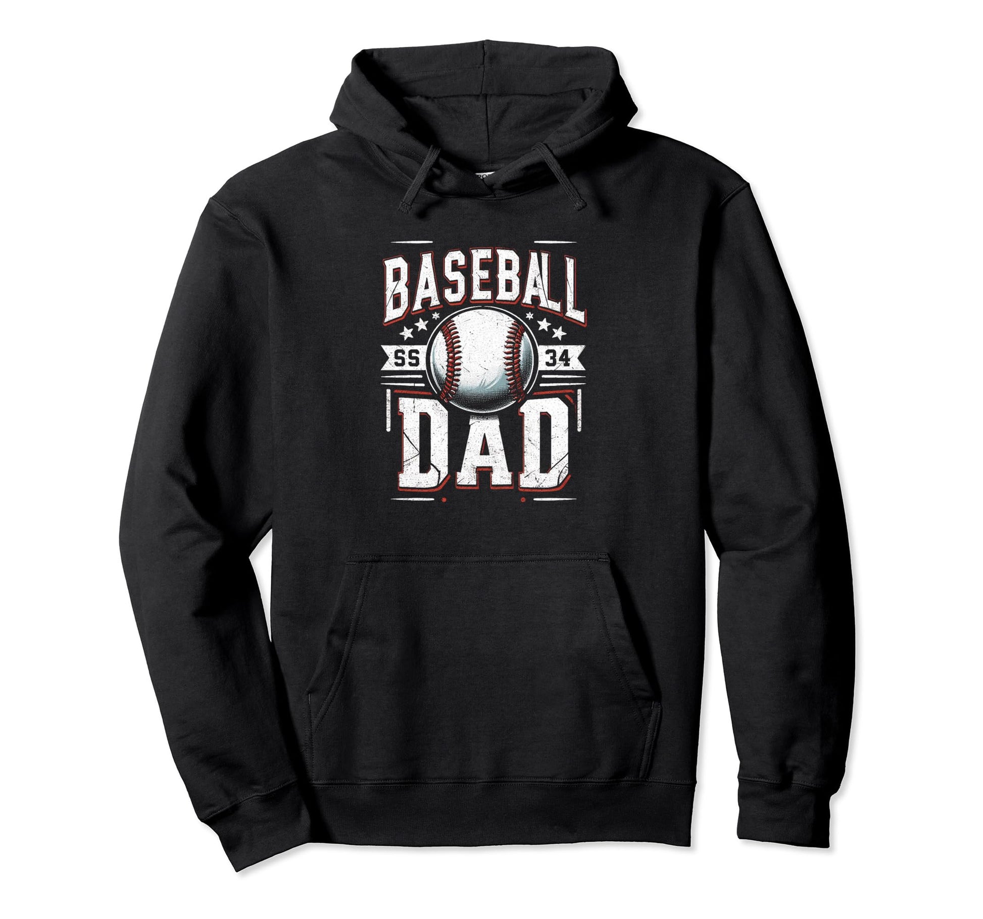 Baseball Dad Fathers Day Hoodie - Streetwear Style for Adults - T-Shirt, Sweatshirt, Hoodie