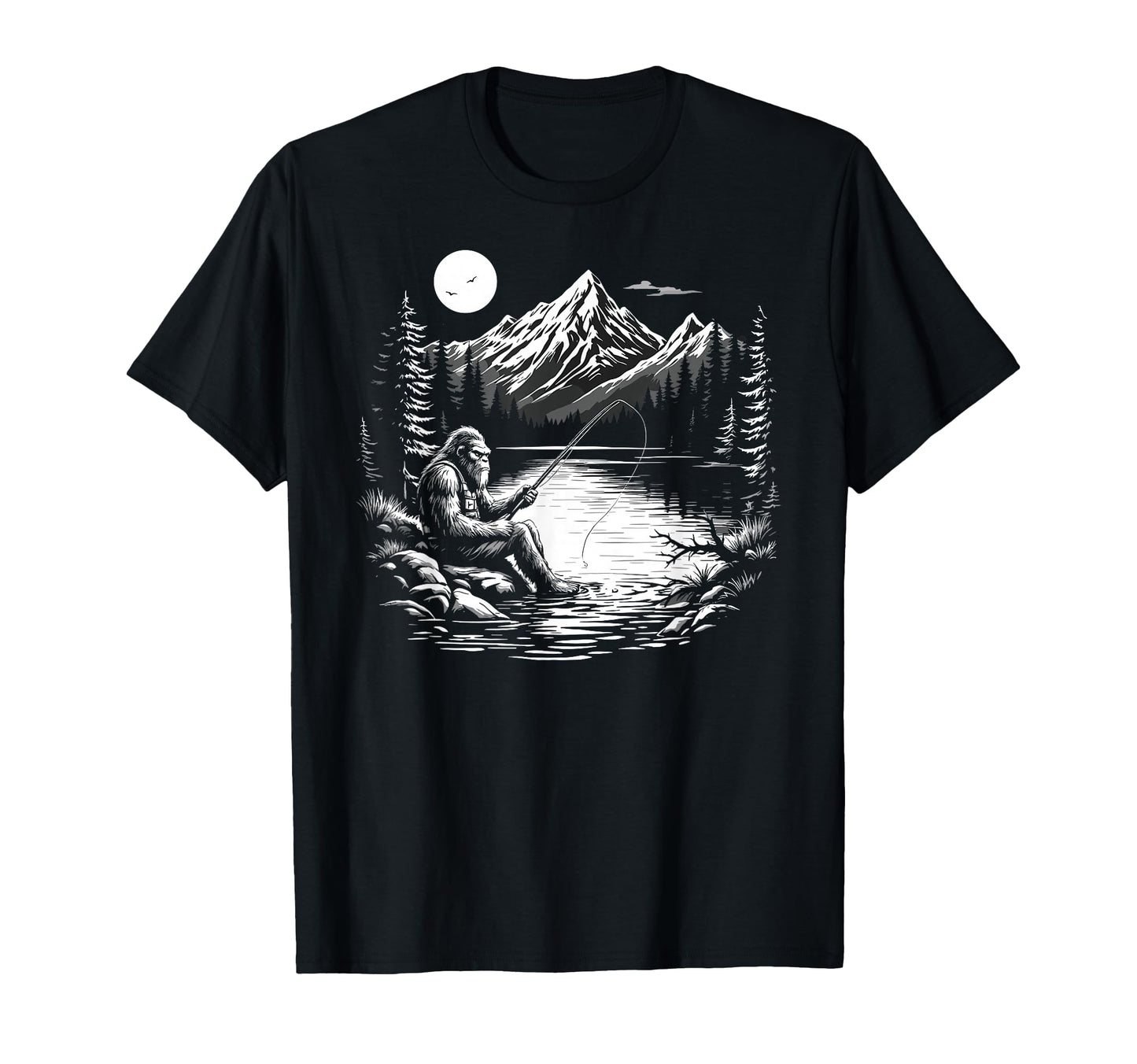 Bassquatch Sasquatch Fisher Bass T-Shirt - Trendy Graphic Men Women - T-Shirt, Sweatshirt, Hoodie