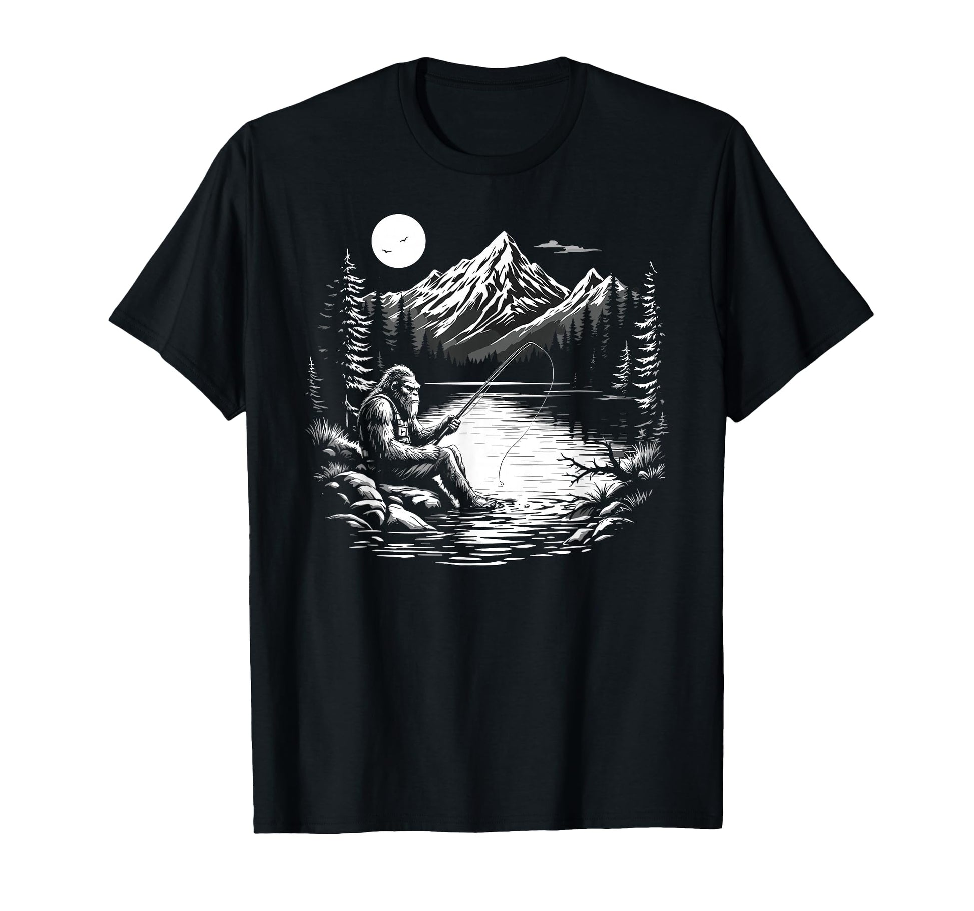 Bassquatch Sasquatch Fisher Bass T-Shirt - Trendy Graphic Men Women - T-Shirt, Sweatshirt, Hoodie