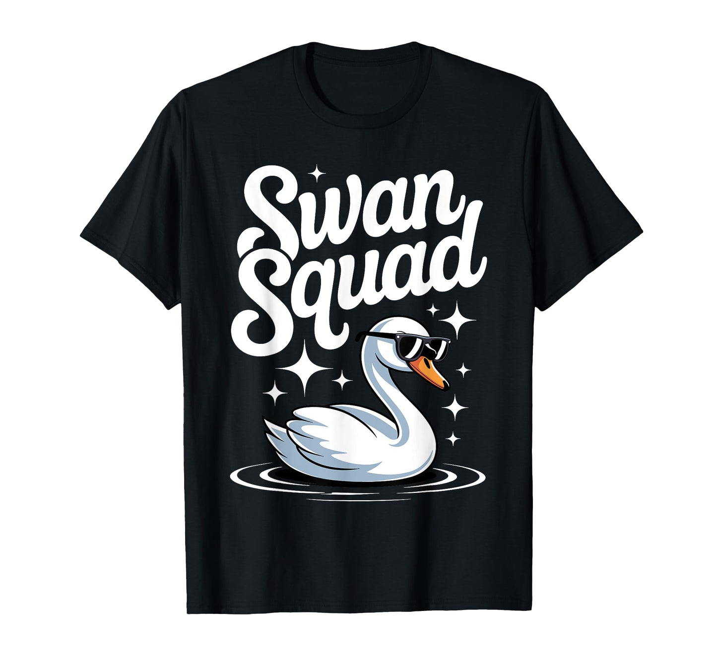 Swan Art Swan Lover Waterfowl Animal T-Shirt - Casual Everyday Wear Unisex - T-Shirt, Sweatshirt, Hoodie
