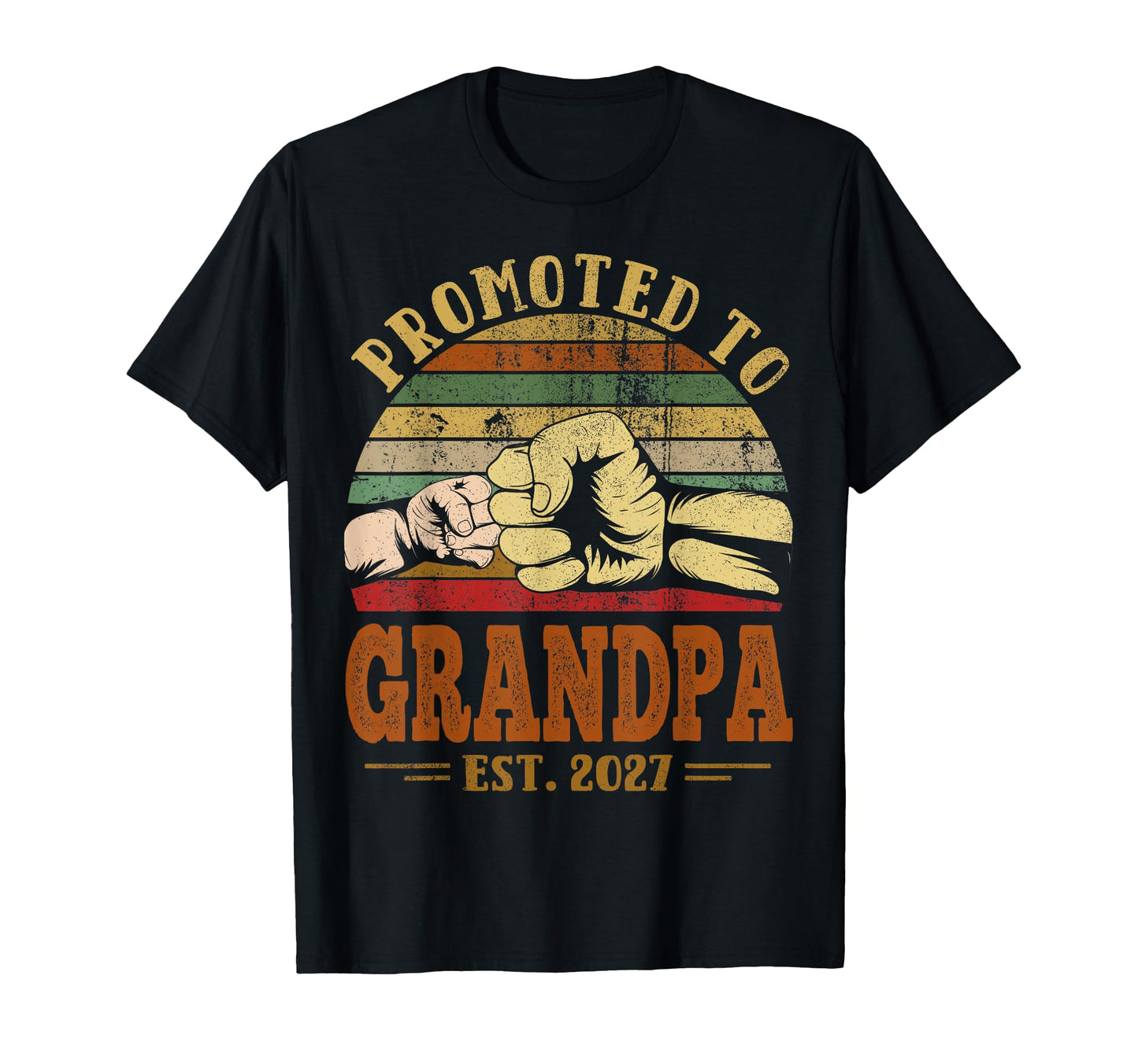 Promoted To Grandpa 2027 Funny New Grandpa T-Shirt - Trendy Graphic Unisex - T-Shirt, Sweatshirt, Hoodie