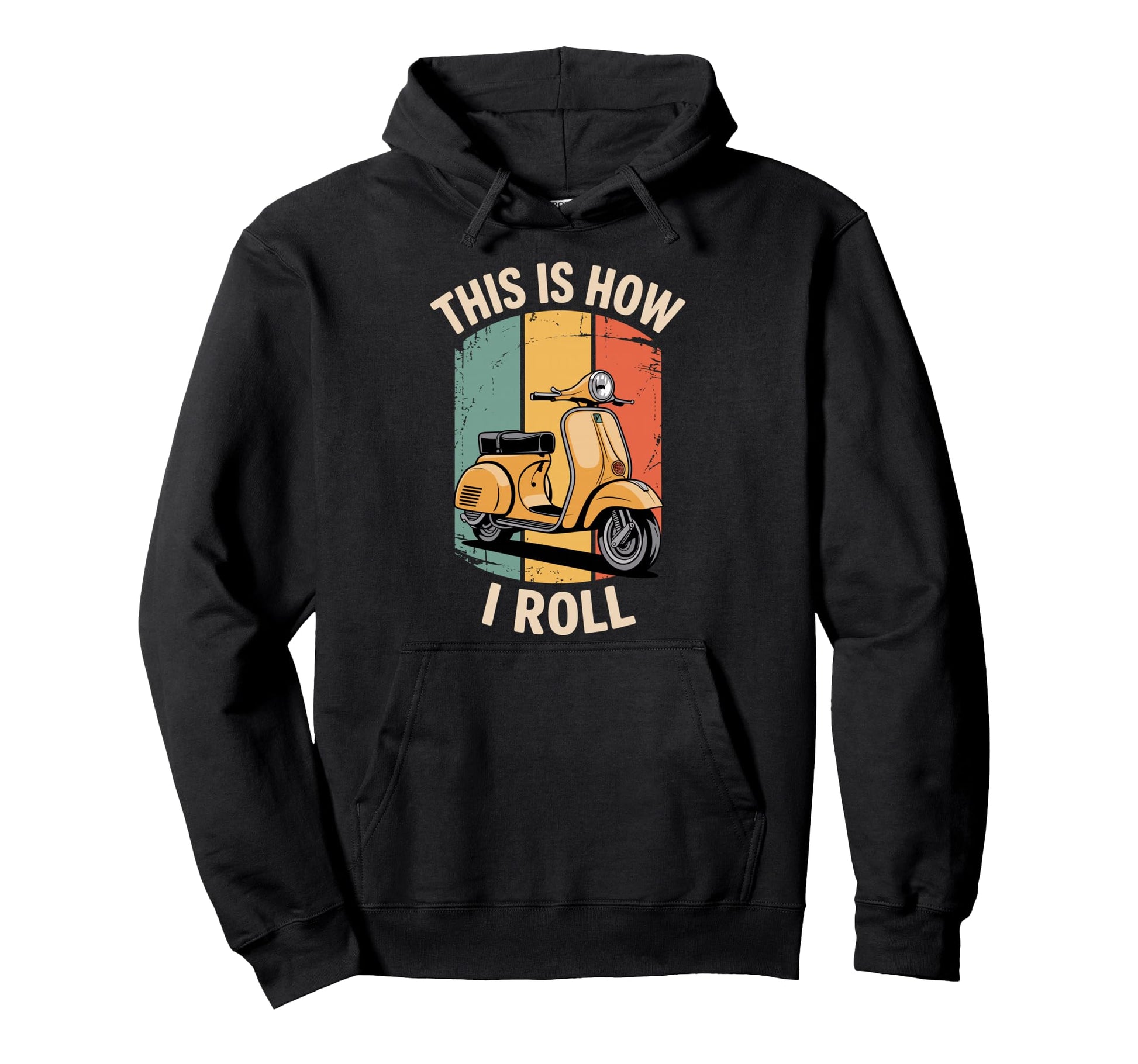 Funny Scooter Scooter Rider Moped Hoodie - Custom Art Print Men Women - T-Shirt, Sweatshirt, Hoodie