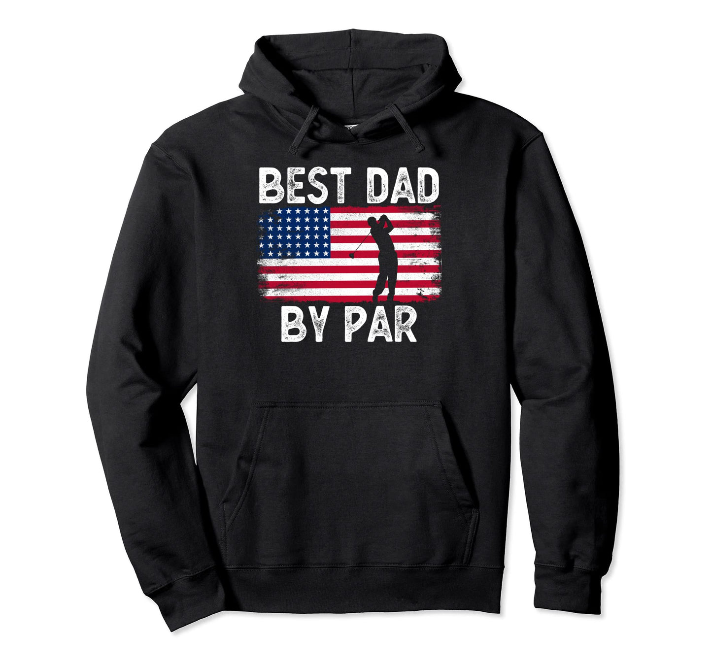 Funny Golf Best Dad Par Mens Fathers Hoodie - Novelty Apparel for Adults - T-Shirt, Sweatshirt, Hoodie