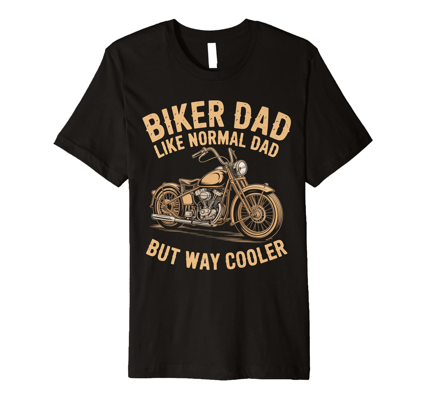 Biker Dad Motorcycle Funny Bike T-Shirt - Custom Art Print for Adults - T-Shirt, Sweatshirt, Hoodie