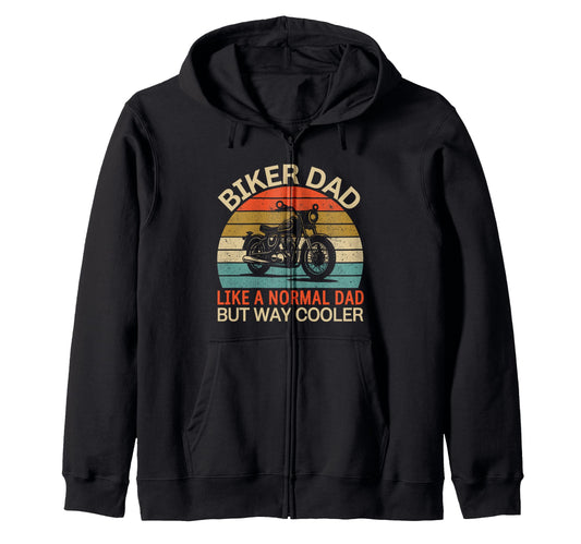 Biker Dad Motorcycle Fathers Day T T-Shirt - Fun Novelty Design for Adults - T-Shirt, Sweatshirt, Hoodie