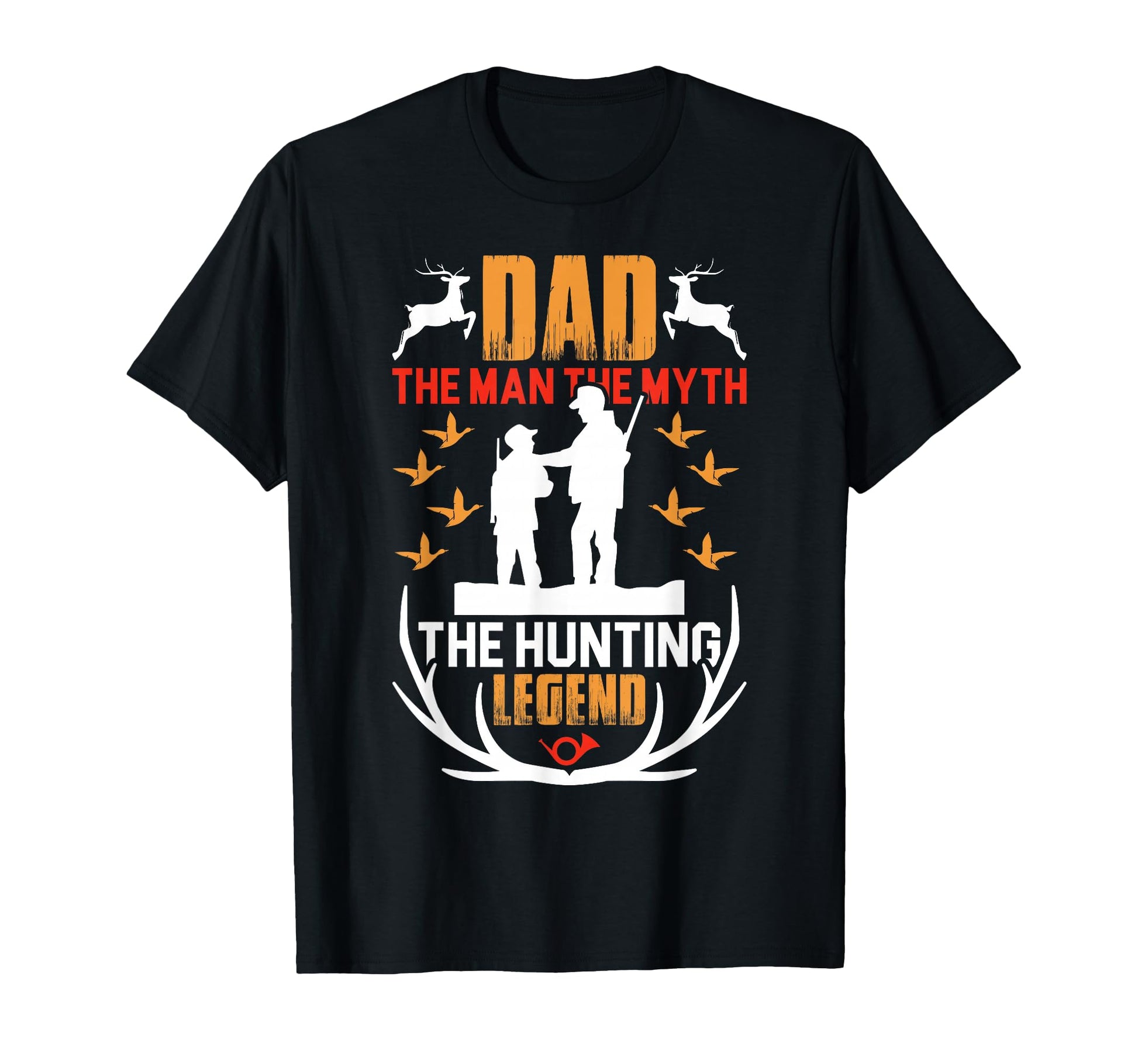 Dad Myth Hunting Legend T-Shirt - Minimalist Print Men Women - T-Shirt, Sweatshirt, Hoodie