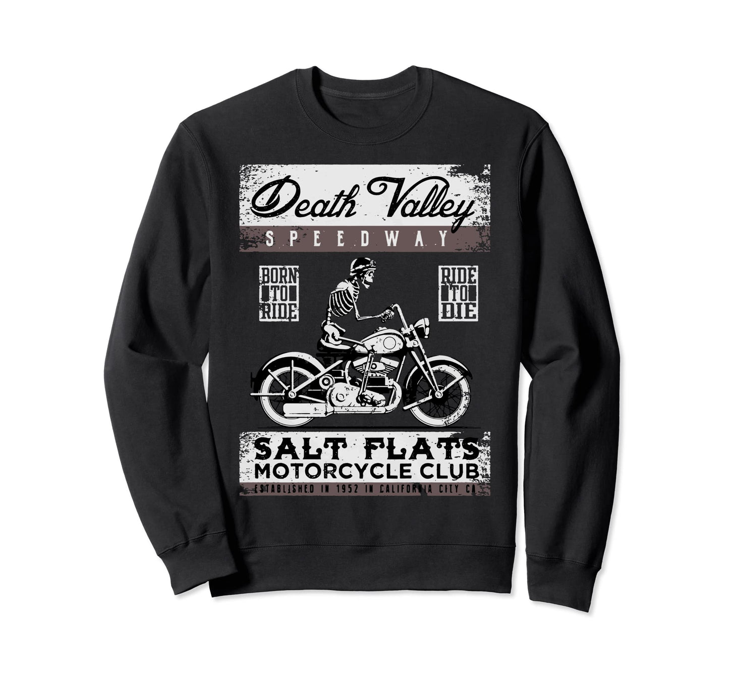 Death Valley Speedway Motorcycle Sweatshirt - Novelty Apparel Men Women - T-Shirt, Sweatshirt, Hoodie