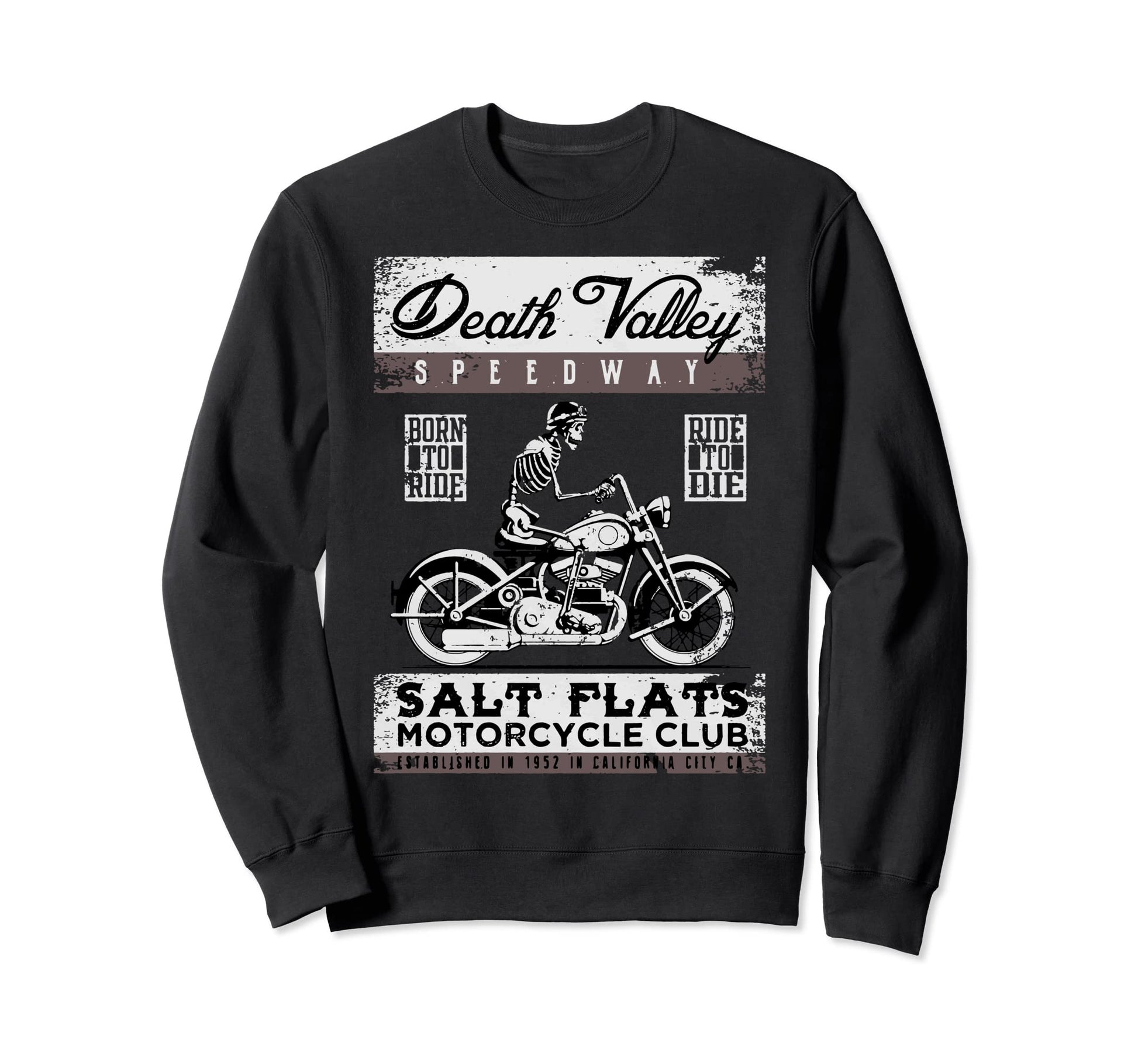 Death Valley Speedway Motorcycle Sweatshirt - Novelty Apparel Men Women - T-Shirt, Sweatshirt, Hoodie