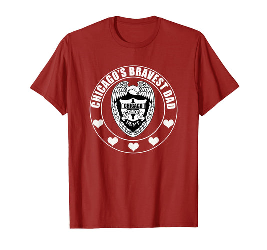 Chicago Police Police Daddy Gift T-Shirt - Trendy Graphic Unisex - T-Shirt, Sweatshirt, Hoodie