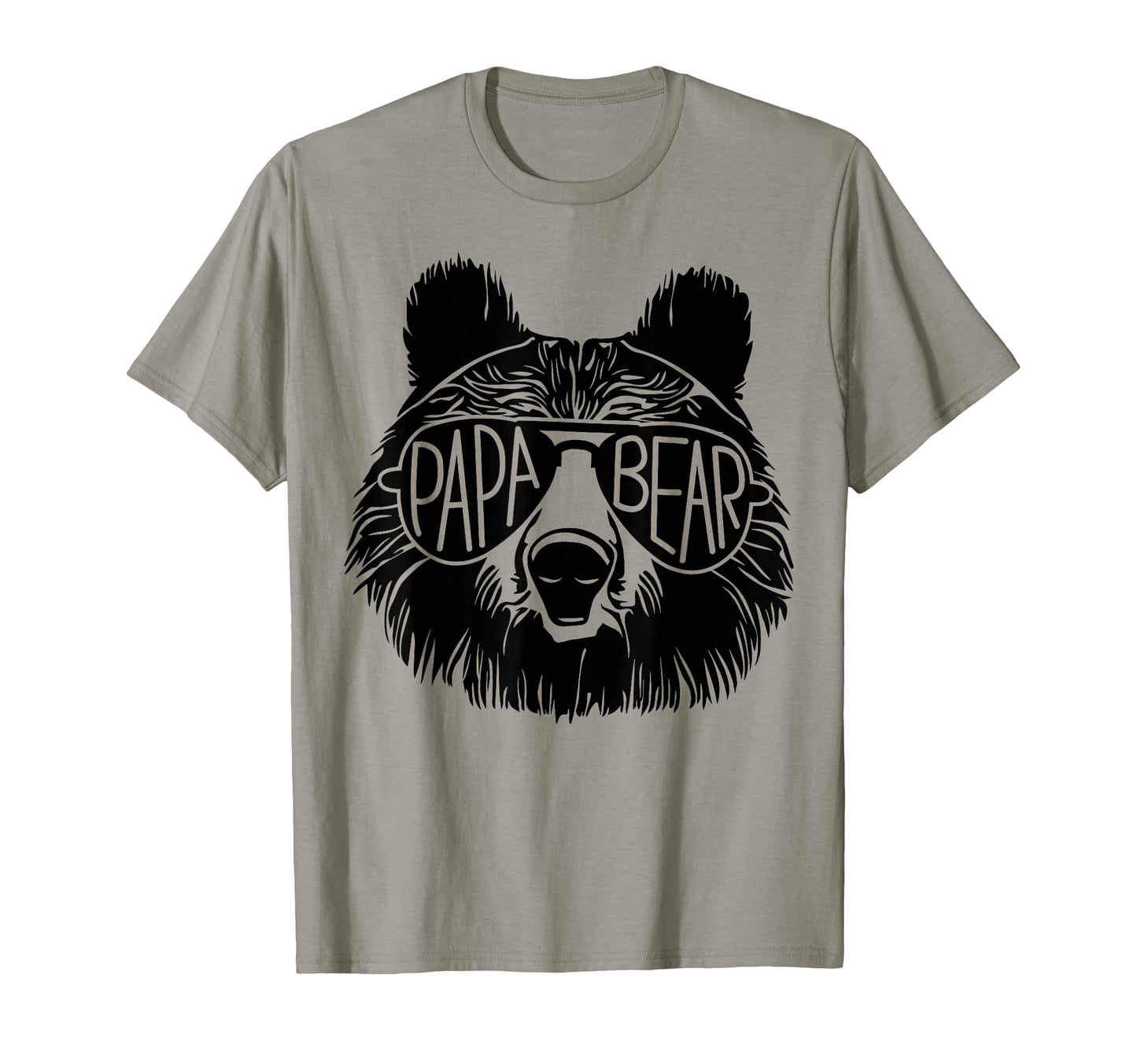 Papa Bear Face Sunglasses Dad Grandpa T-Shirt - Trendy Graphic Unisex - T-Shirt, Sweatshirt, Hoodie