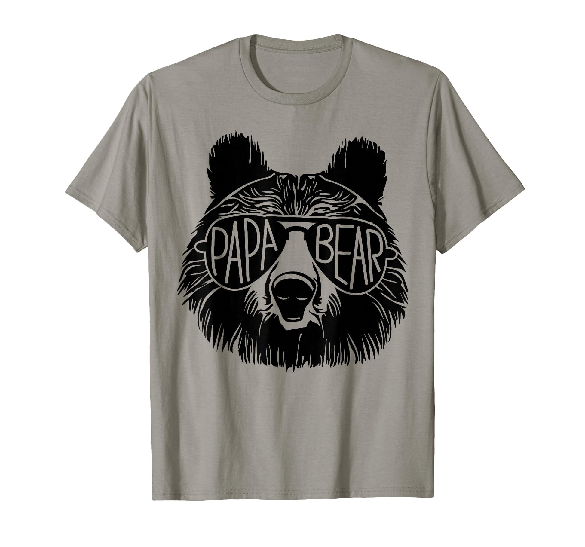 Papa Bear Face Sunglasses Dad Grandpa T-Shirt - Trendy Graphic Unisex - T-Shirt, Sweatshirt, Hoodie