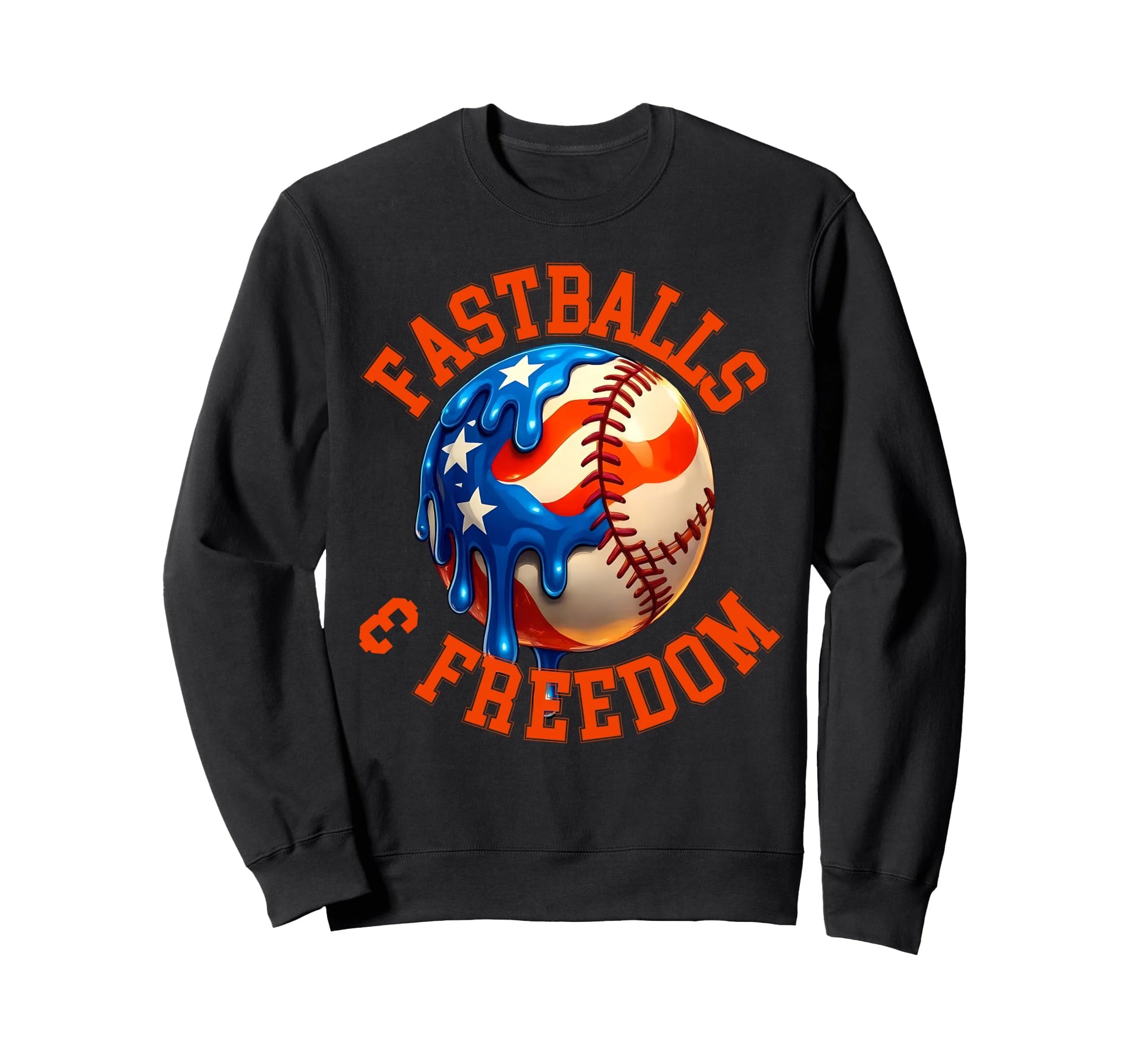 Fast Balls Freedom 4Th July Patriotic Sweatshirt - Trendy Graphic Unisex - T-Shirt, Sweatshirt, Hoodie