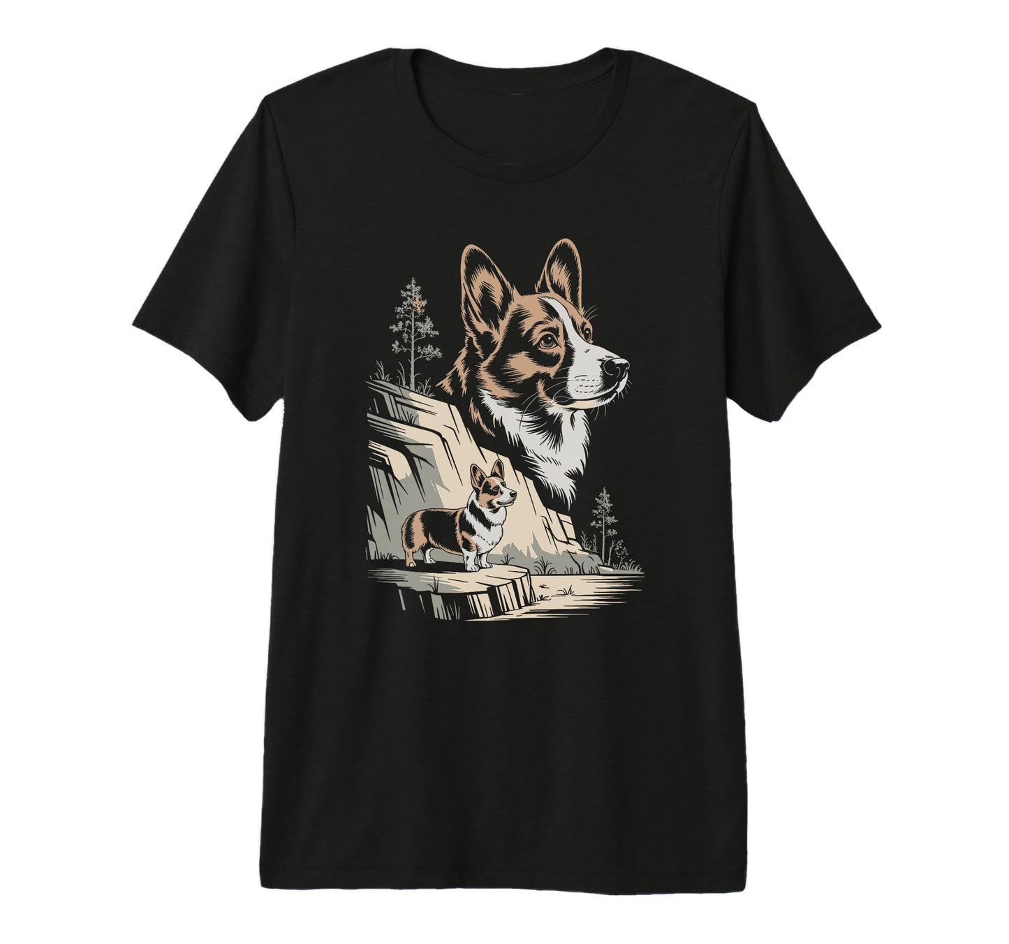 Mom Dad Cardigan Welsh Corgi Dog T-Shirt - Minimalist Print Men Women - T-Shirt, Sweatshirt, Hoodie
