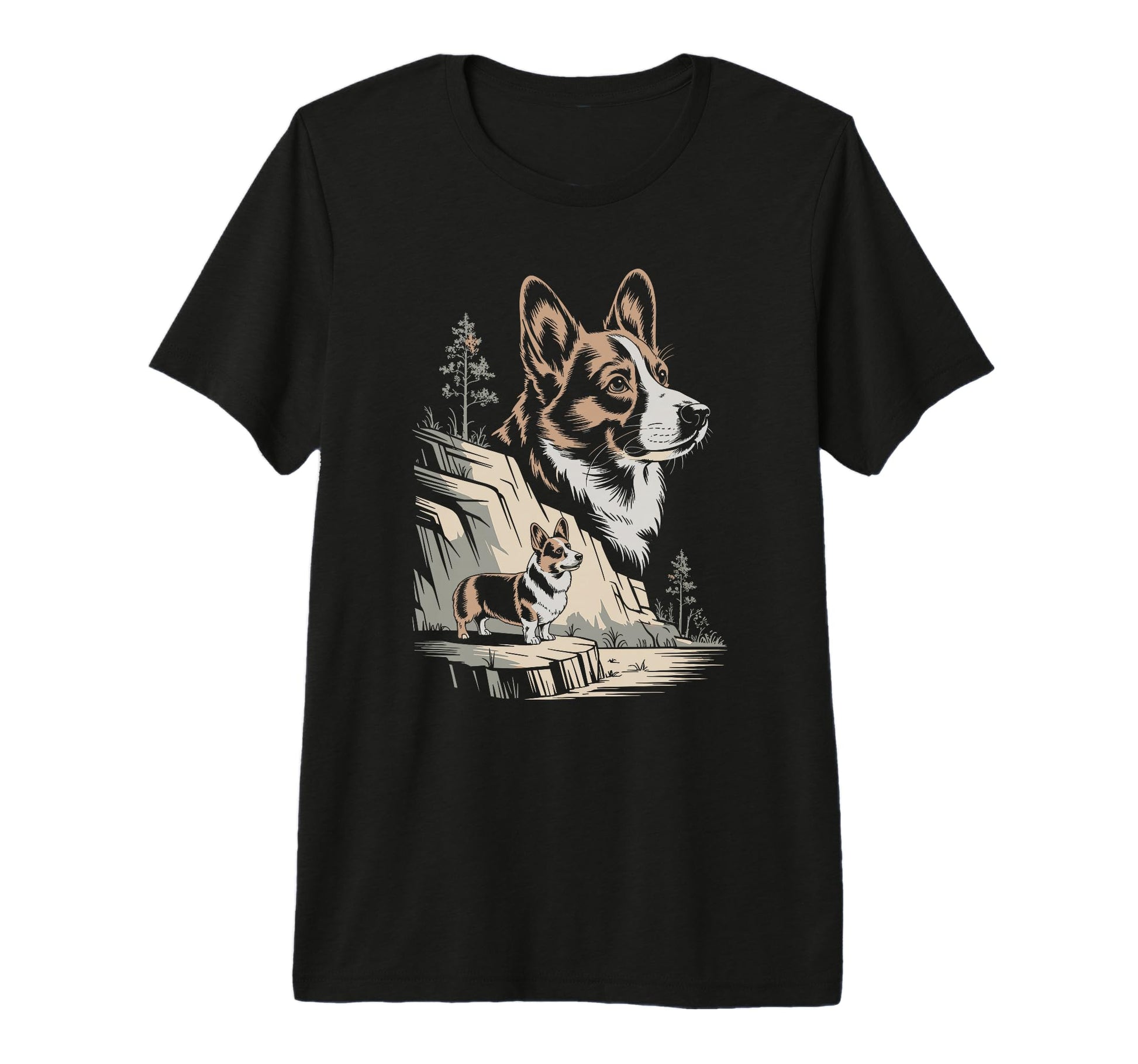 Mom Dad Cardigan Welsh Corgi Dog T-Shirt - Minimalist Print Men Women - T-Shirt, Sweatshirt, Hoodie