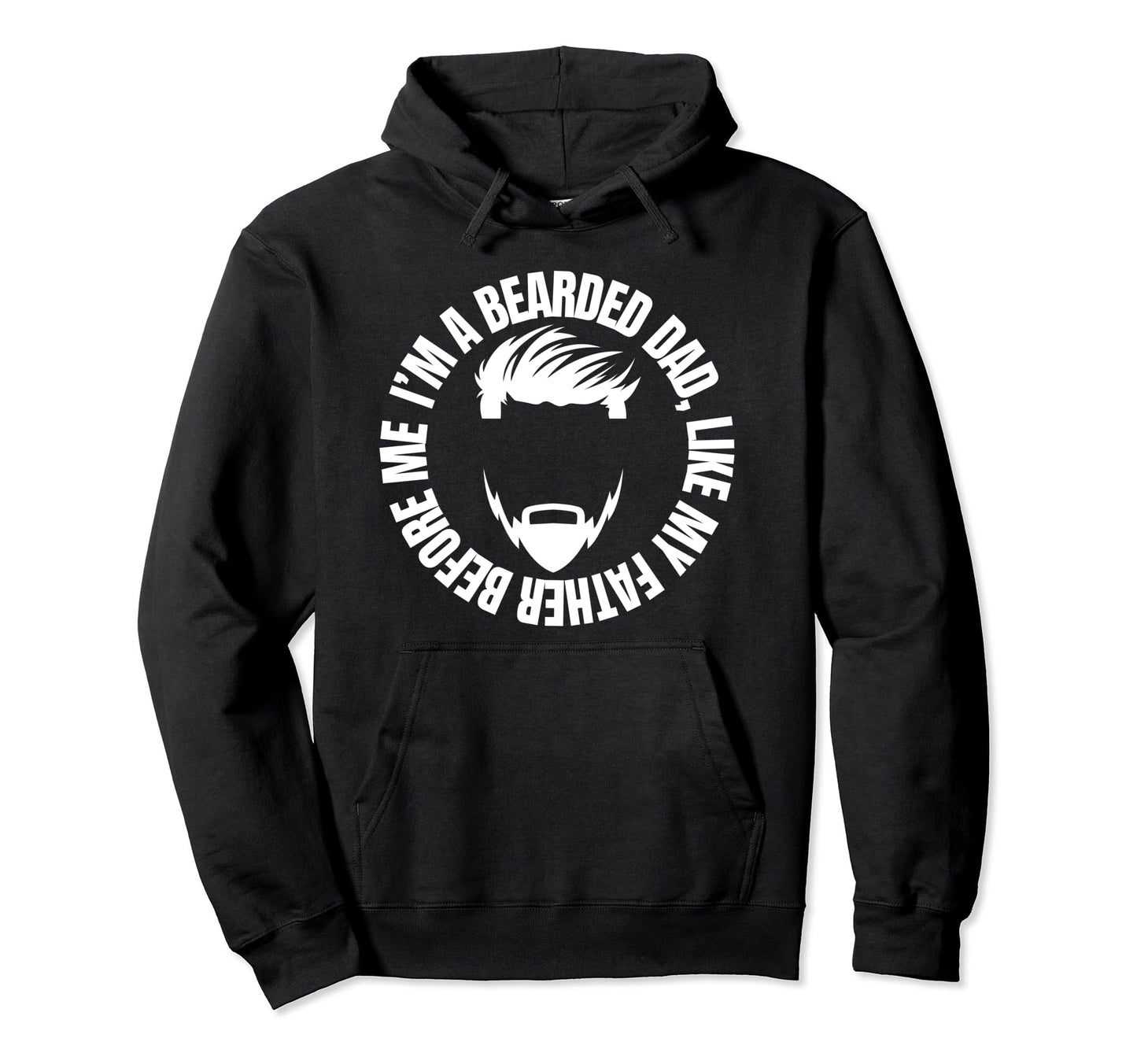 Funny Beard Fathers Gift Tattoo Beards Ink Hoodie - Graphic Print Men Women - T-Shirt, Sweatshirt, Hoodie