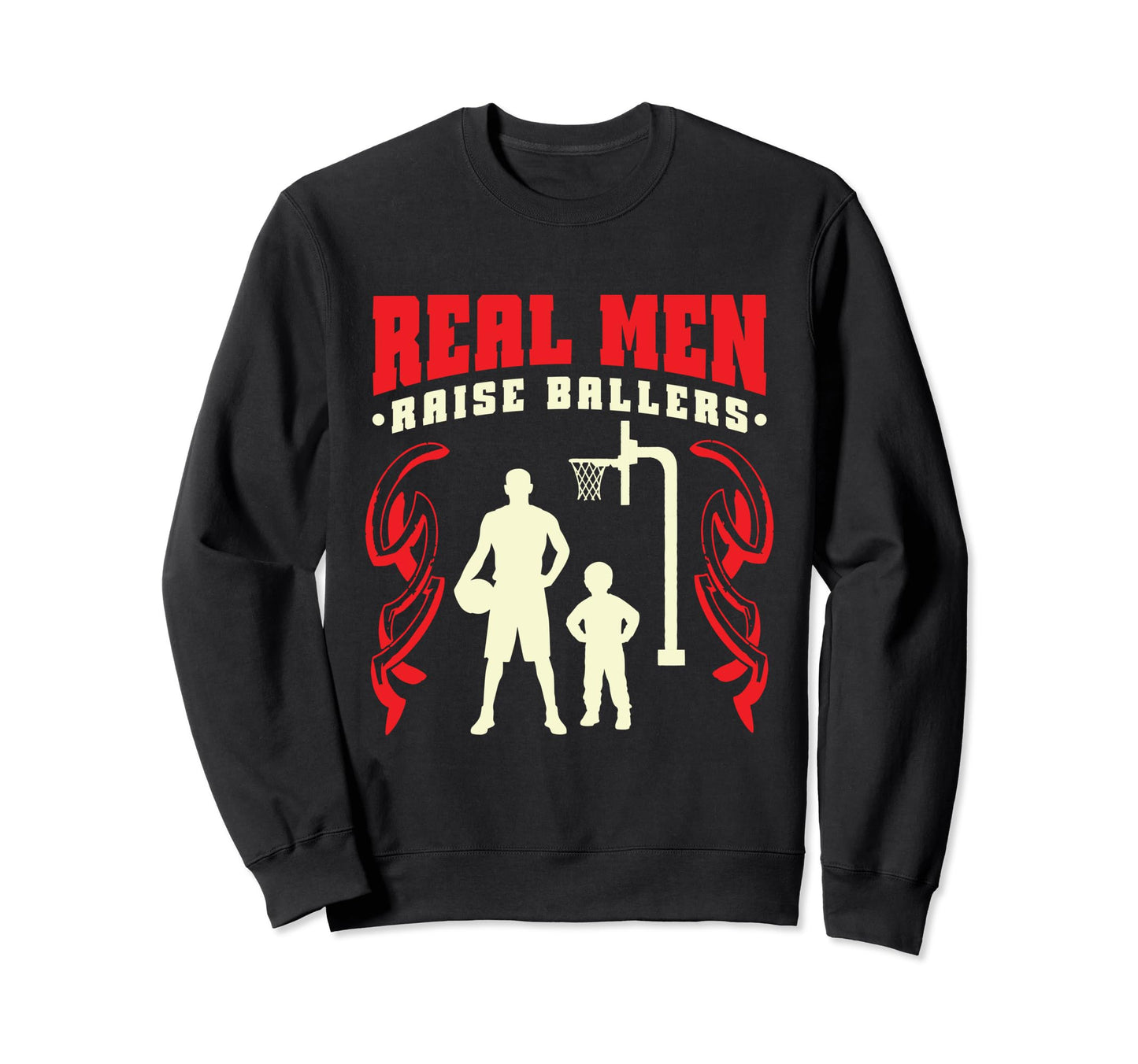 Basketball Fathers Day Sweatshirt - Aesthetic Graphic for Adults - T-Shirt, Sweatshirt, Hoodie