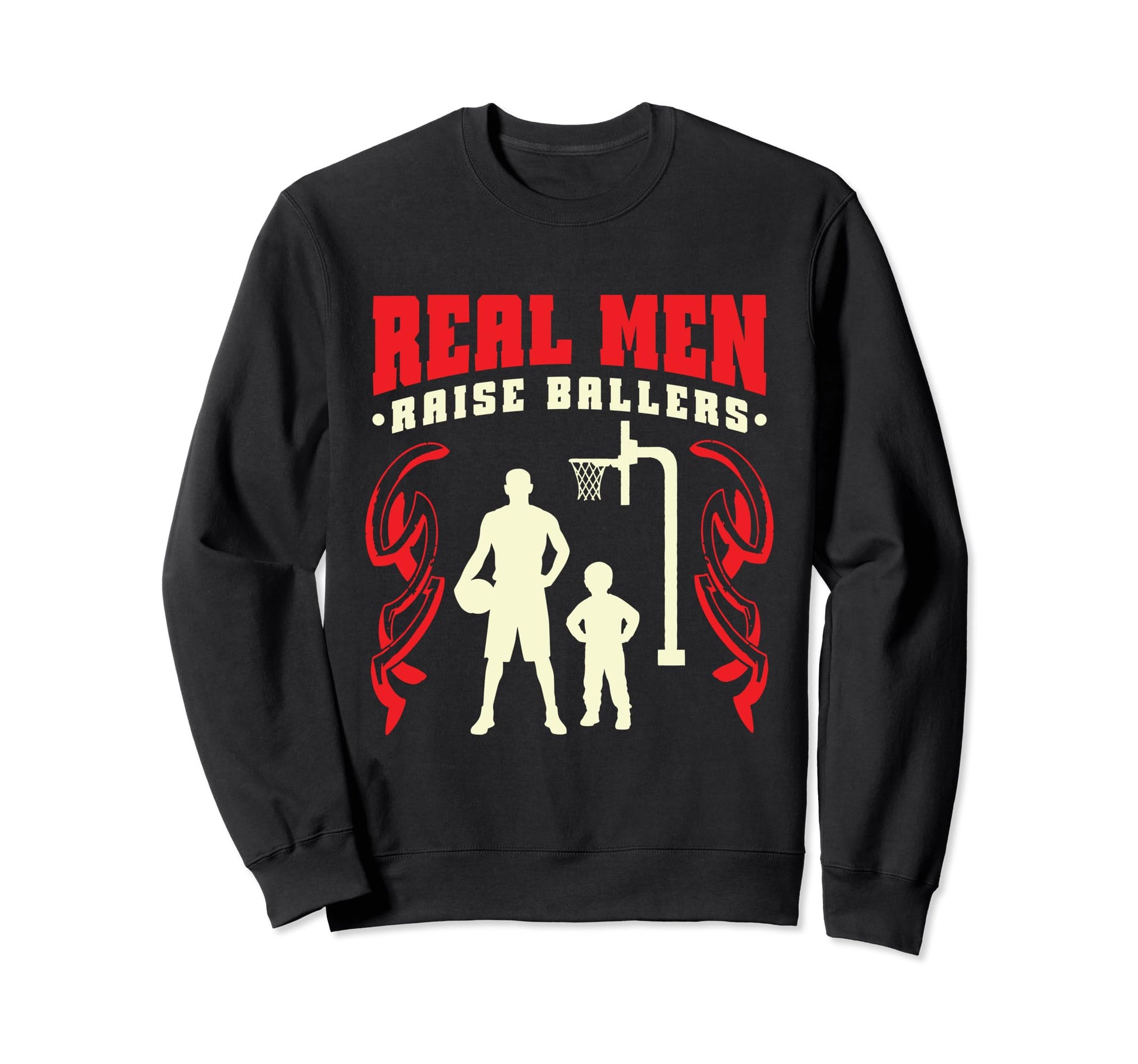 Basketball Fathers Day Sweatshirt - Aesthetic Graphic for Adults - T-Shirt, Sweatshirt, Hoodie