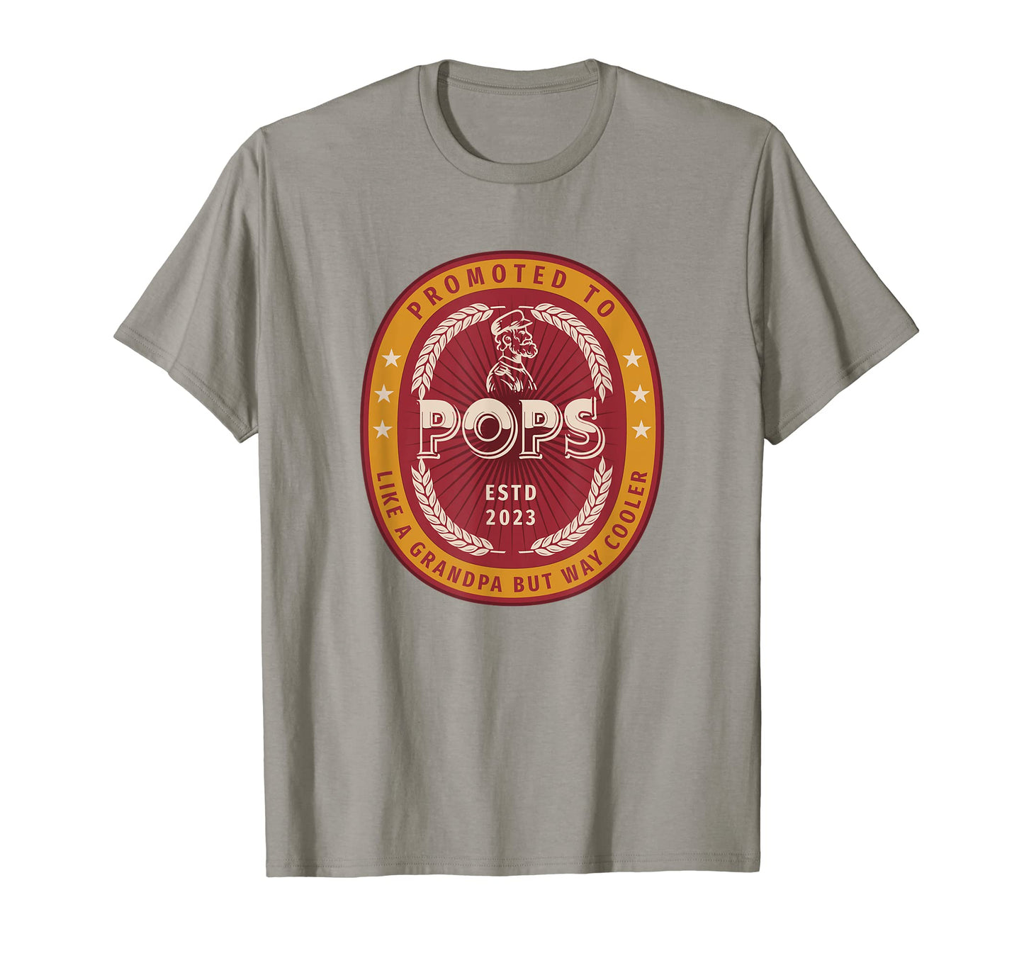 Mens Promoted To Pops 2023 New T-Shirt - Minimalist Print for Adults - T-Shirt, Sweatshirt, Hoodie