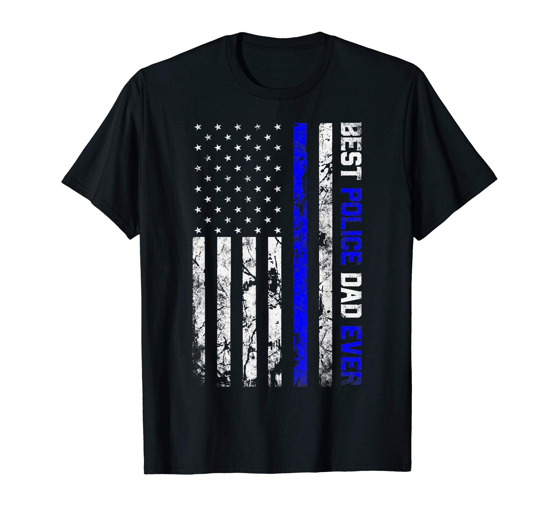 Best Police Dad Ever Thin Blue Line T-Shirt - Trendy Graphic Men Women - T-Shirt, Sweatshirt, Hoodie