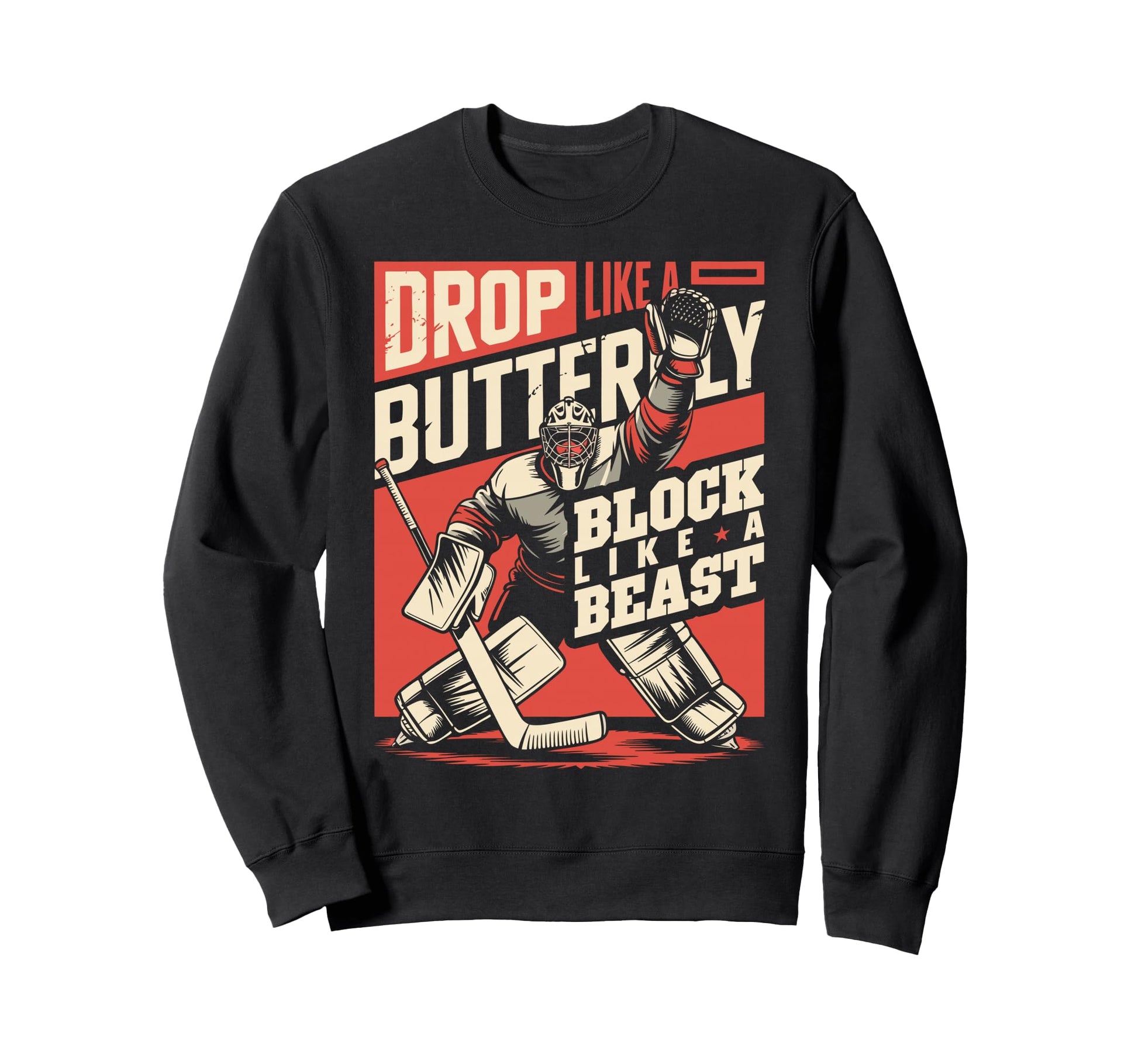 Ice Hockey Goalkeeper Ice Hockey Sweatshirt - Casual Everyday Wear Unisex - T-Shirt, Sweatshirt, Hoodie