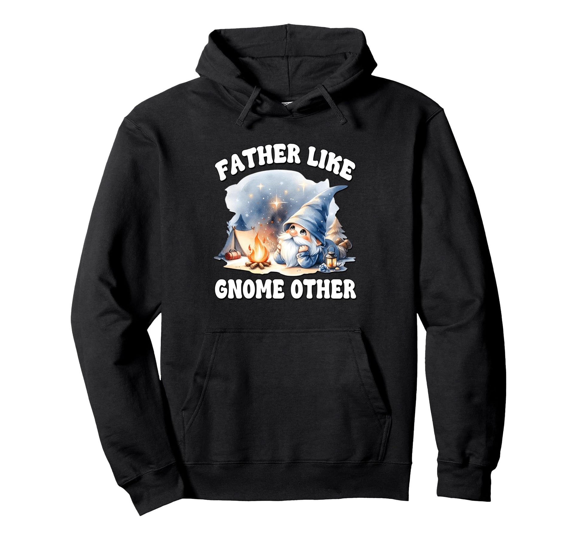 Funny Camping Dad Camper Fathers Day Gnome Hoodie - Graphic Print Unisex - T-Shirt, Sweatshirt, Hoodie