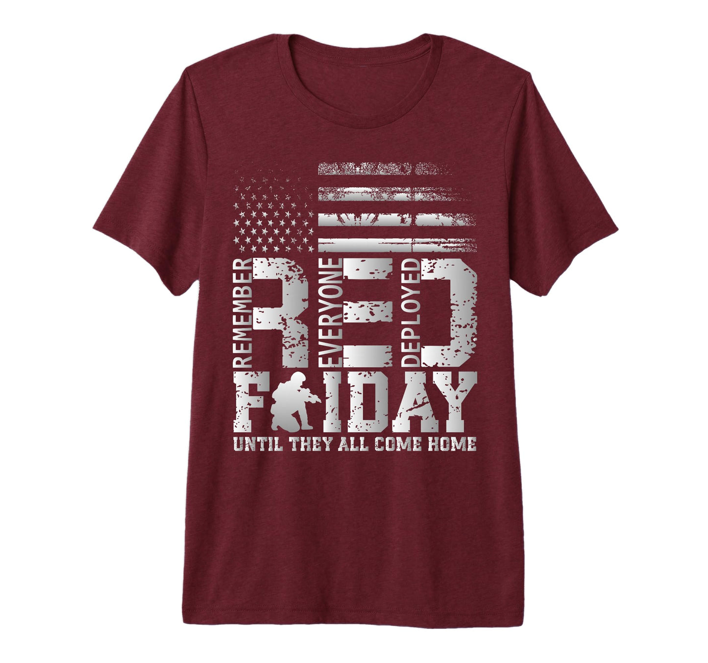 Remember Everyone Deployed Red Friday T-Shirt - Minimalist Print Unisex - T-Shirt, Sweatshirt, Hoodie
