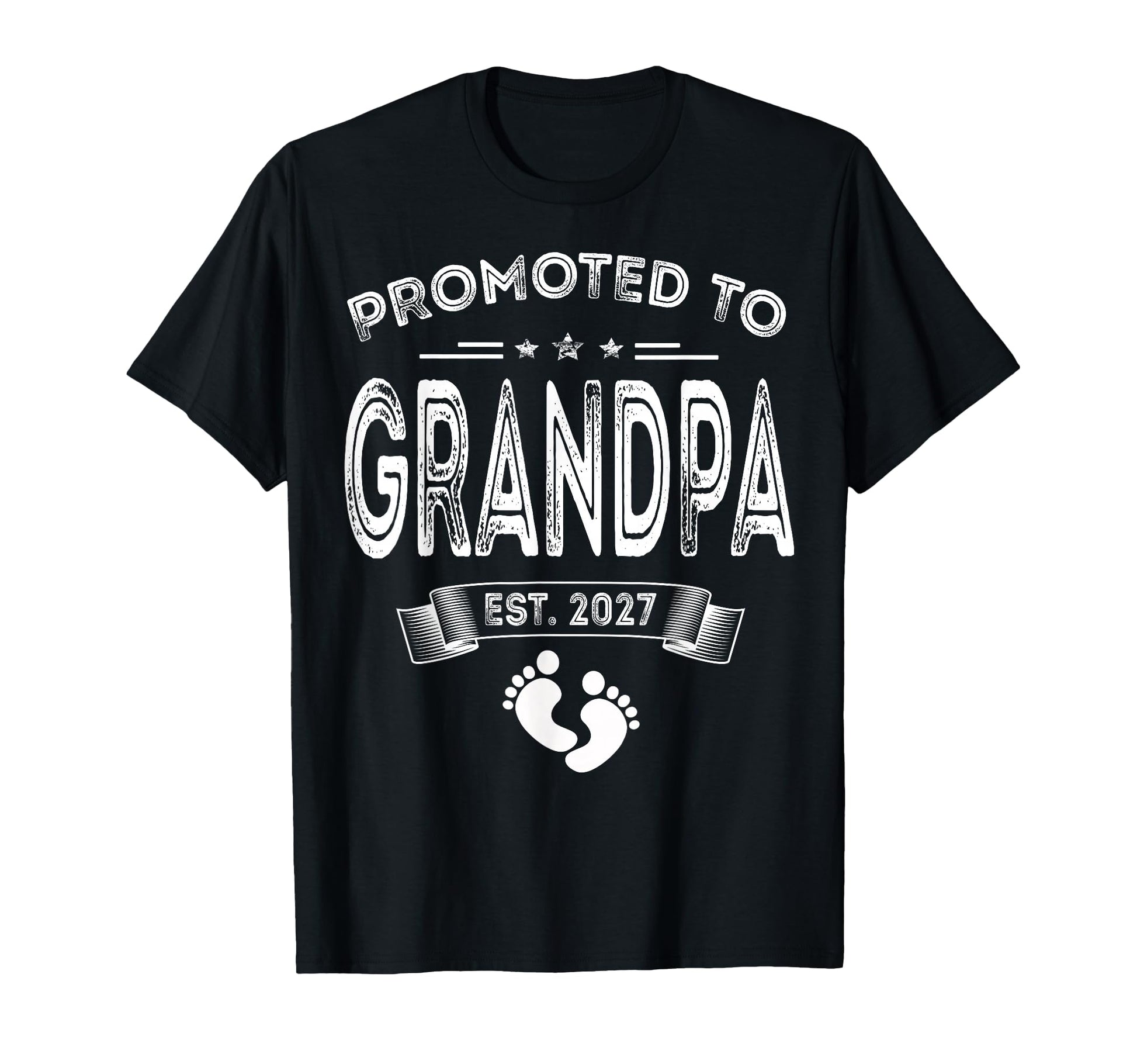 Promoted To Grandpa 2027 Funny New T-Shirt - Custom Art Print Men Women - T-Shirt, Sweatshirt, Hoodie