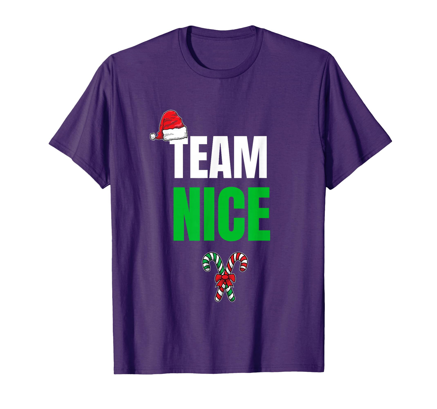 Team Naughty Nice Funny Holiday T-Shirt - Novelty Apparel for Adults - T-Shirt, Sweatshirt, Hoodie