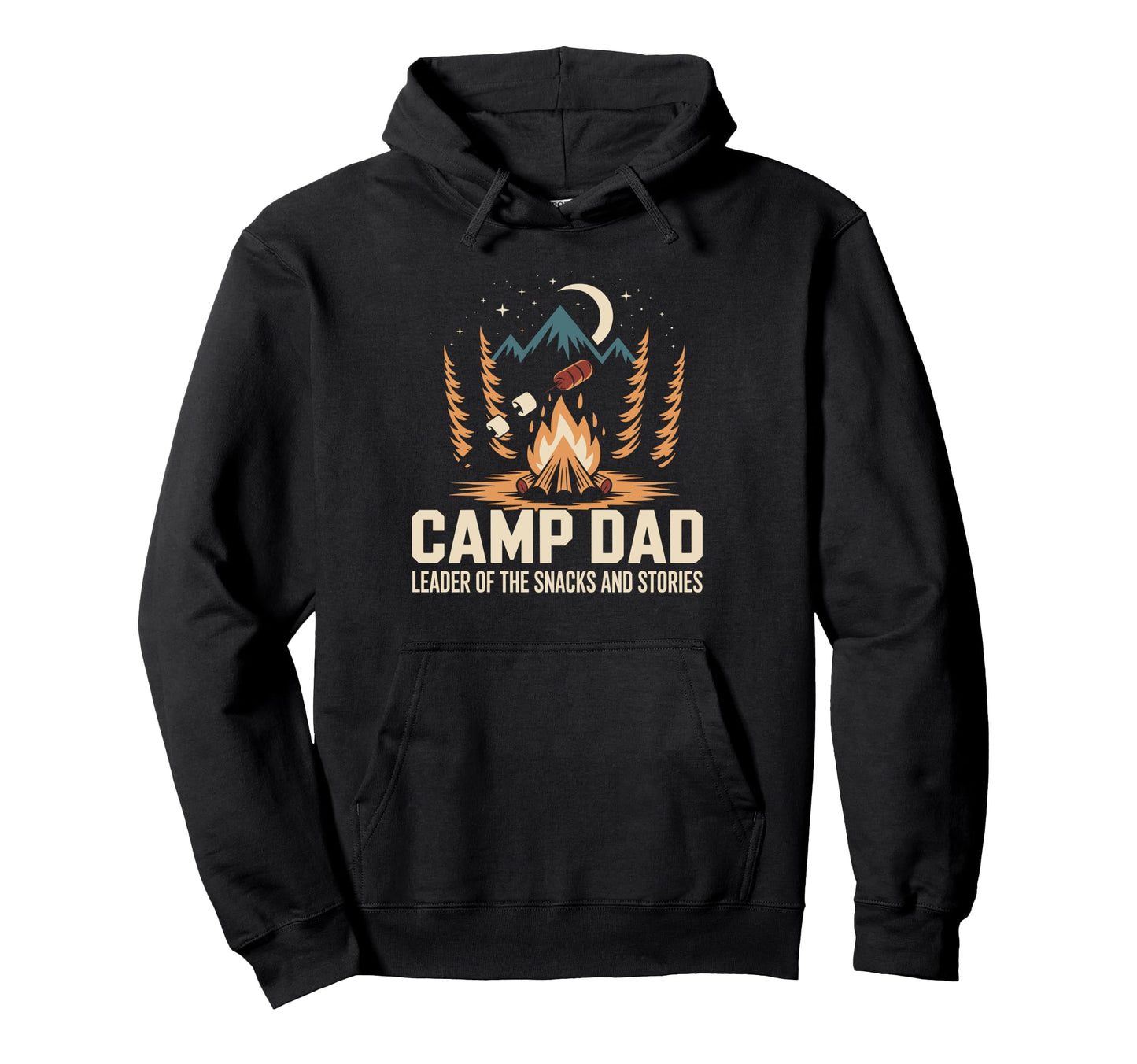 Camp Dad Camper Funny Camping Hoodie - Streetwear Style for Adults - T-Shirt, Sweatshirt, Hoodie