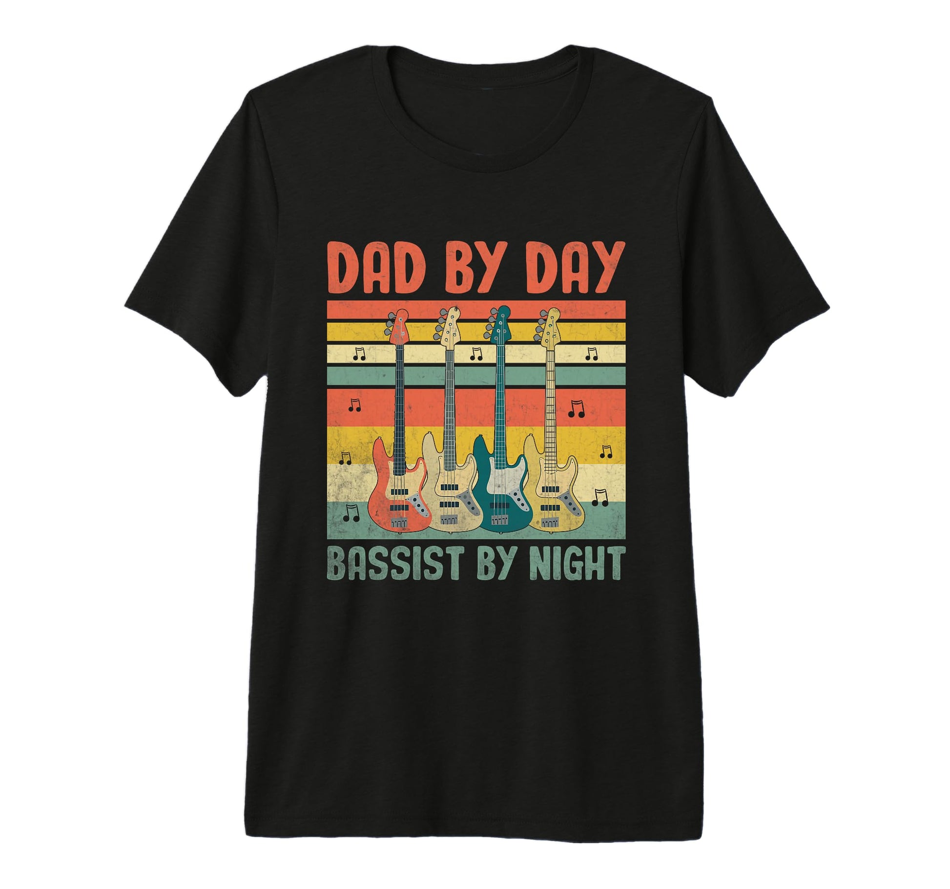Mens Dad Day Bassist Night Bass Player T-Shirt - Trendy Graphic for Adults - T-Shirt, Sweatshirt, Hoodie