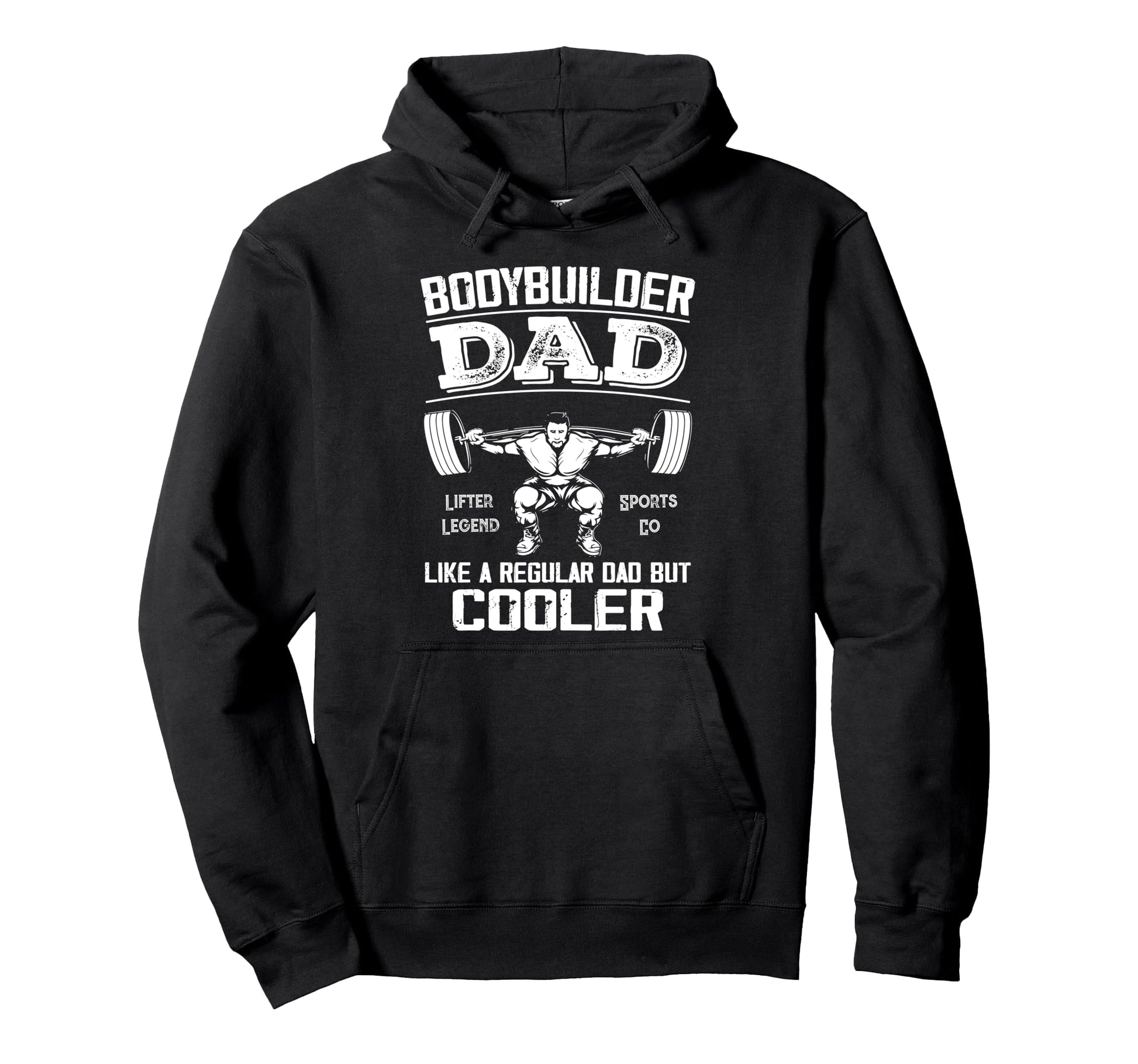 Bodybuilder Dad Like Regular Dad But Hoodie - Aesthetic Graphic Unisex - T-Shirt, Sweatshirt, Hoodie