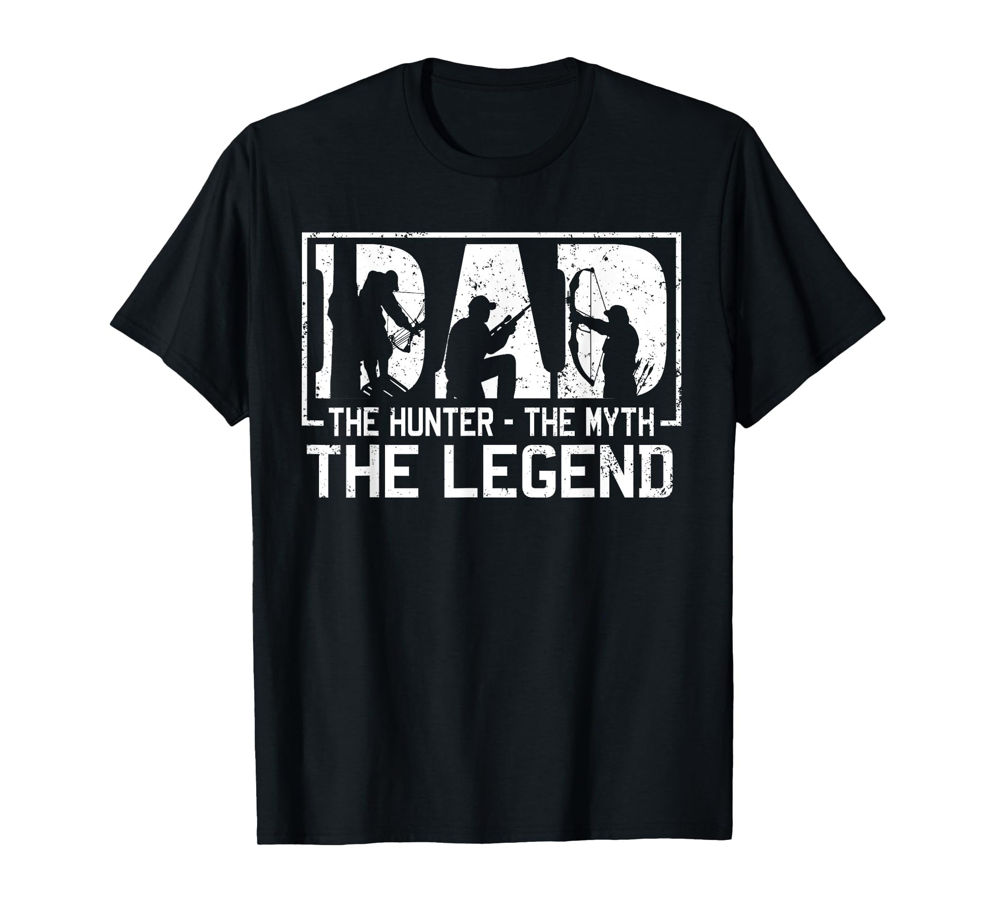 Dad Hunter Myth Legend T-Shirt - Minimalist Print Men Women - T-Shirt, Sweatshirt, Hoodie