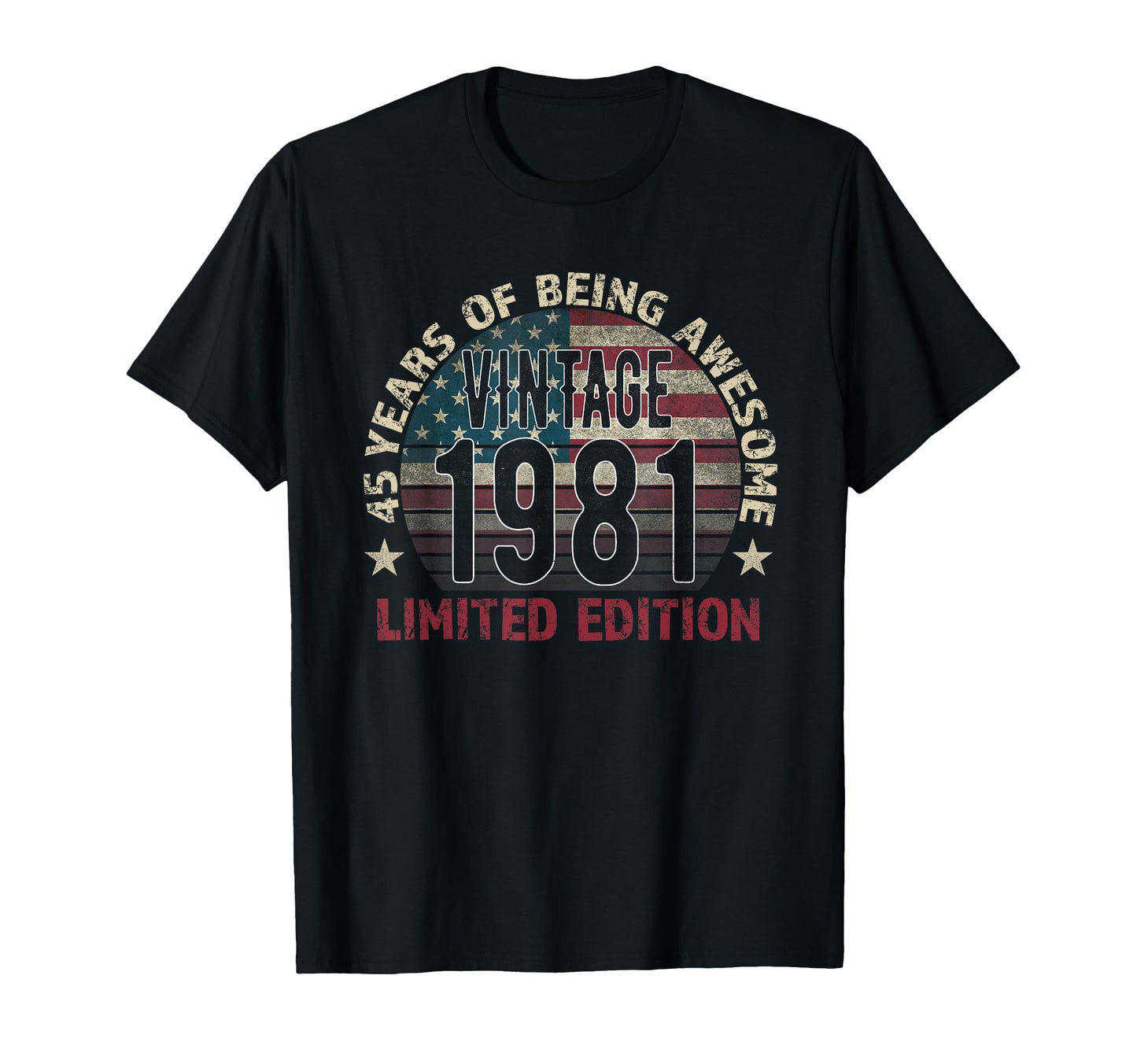 45Th Birthday Gift Born 1981 Turning T-Shirt - Streetwear Style for Adults - T-Shirt, Sweatshirt, Hoodie