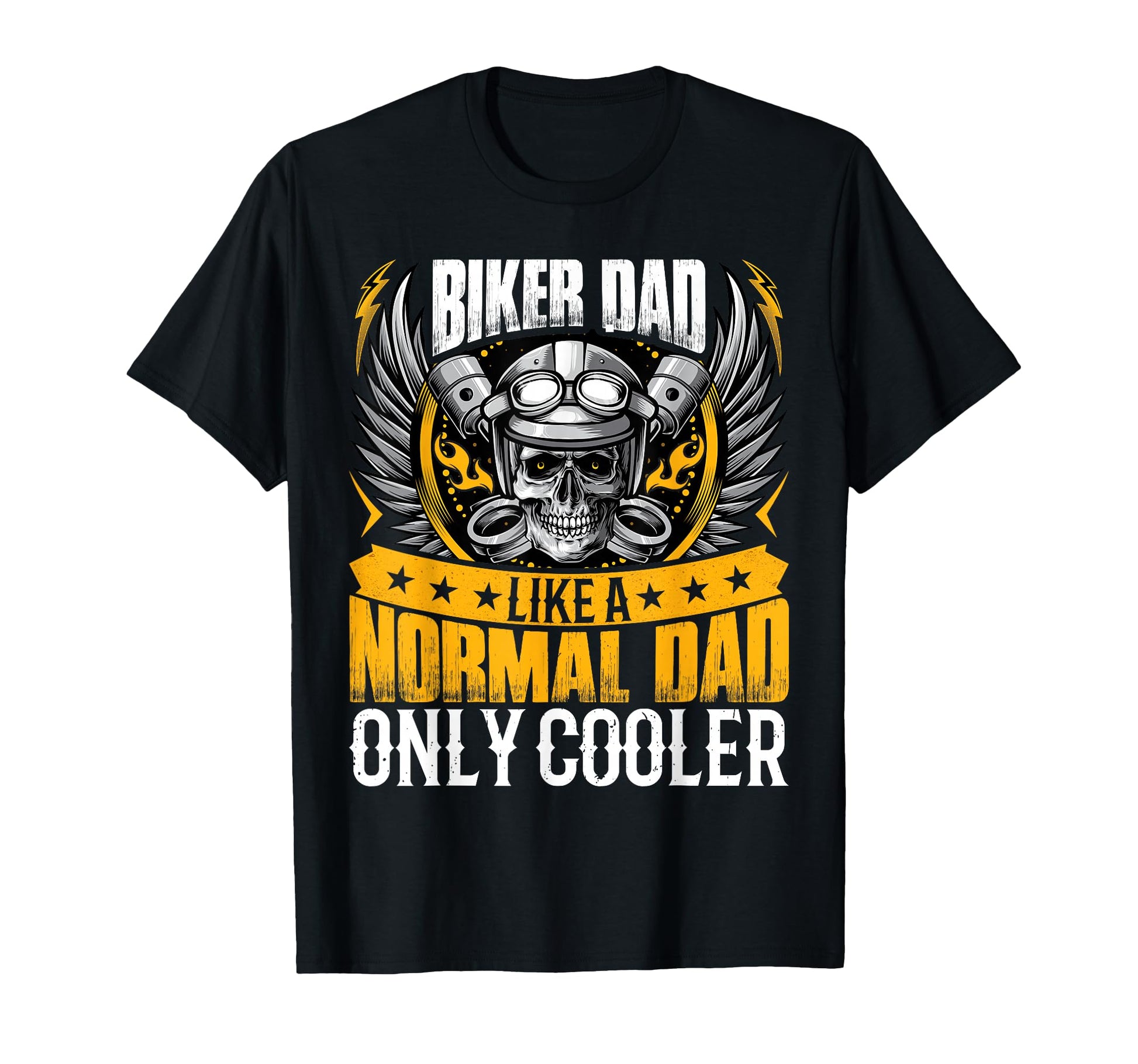 Biker Dad Like Normal Dad Motorcycle T-Shirt - Unique Graphic for Adults - T-Shirt, Sweatshirt, Hoodie
