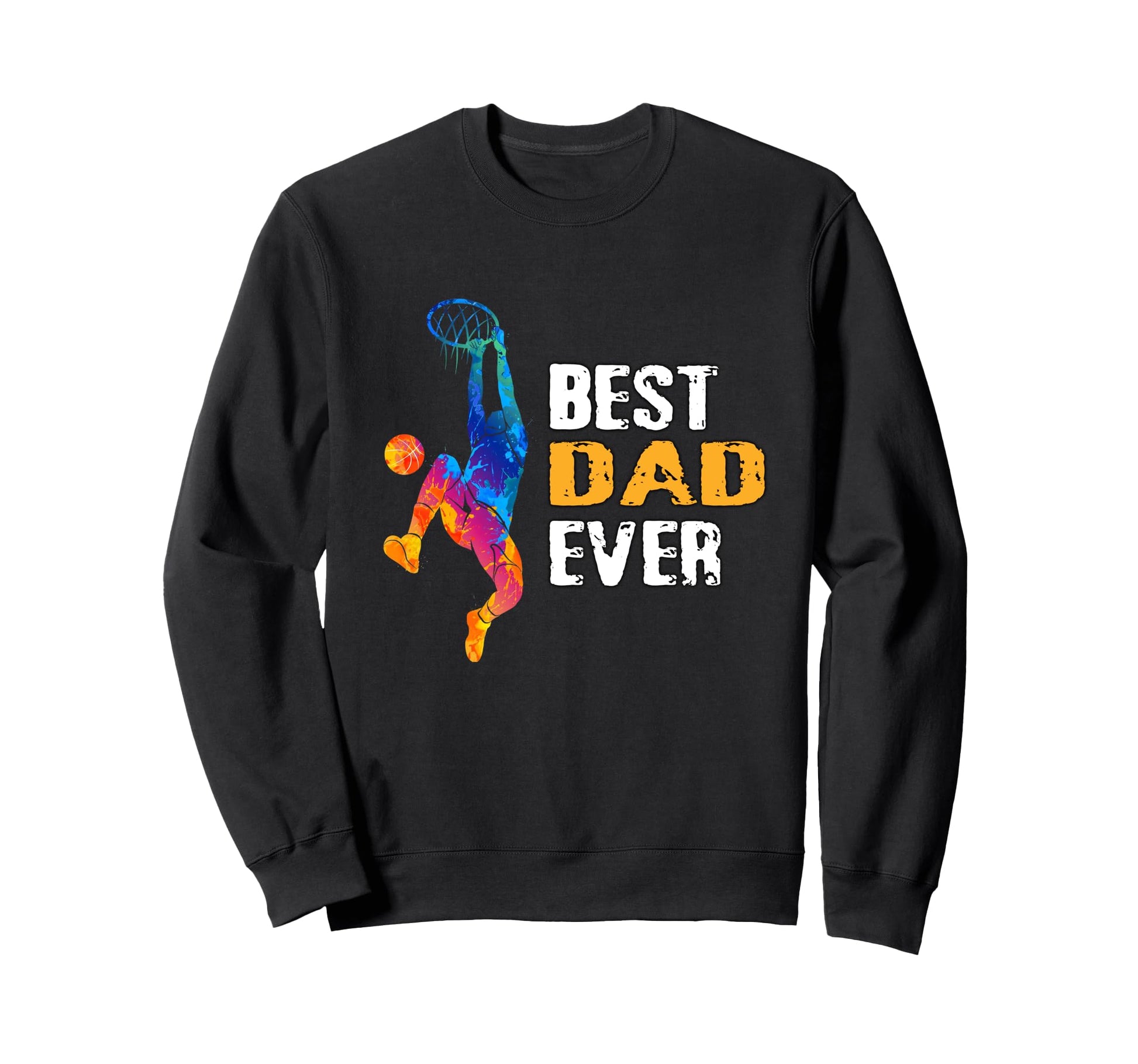 Basketball Father Basketball Dad Sweatshirt - Minimalist Print Unisex - T-Shirt, Sweatshirt, Hoodie