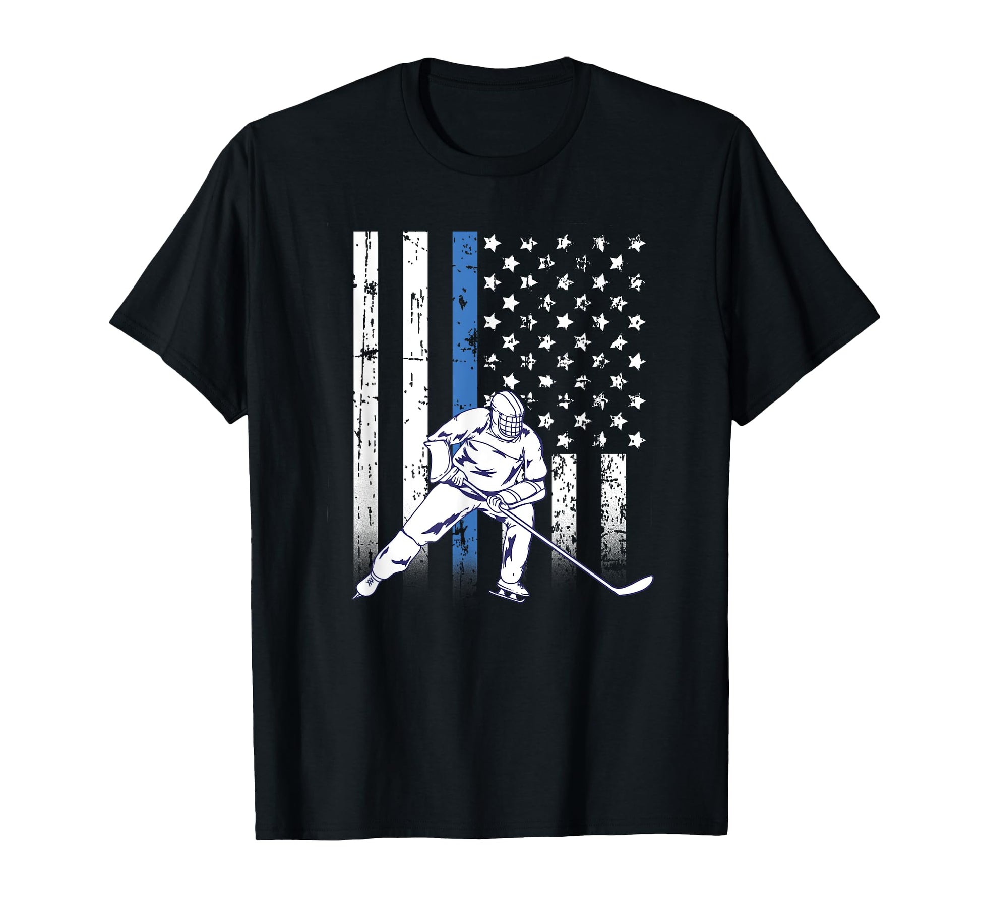 Thin Blue Line Hockey Police Gifts T-Shirt - Fun Novelty Design Men Women - T-Shirt, Sweatshirt, Hoodie