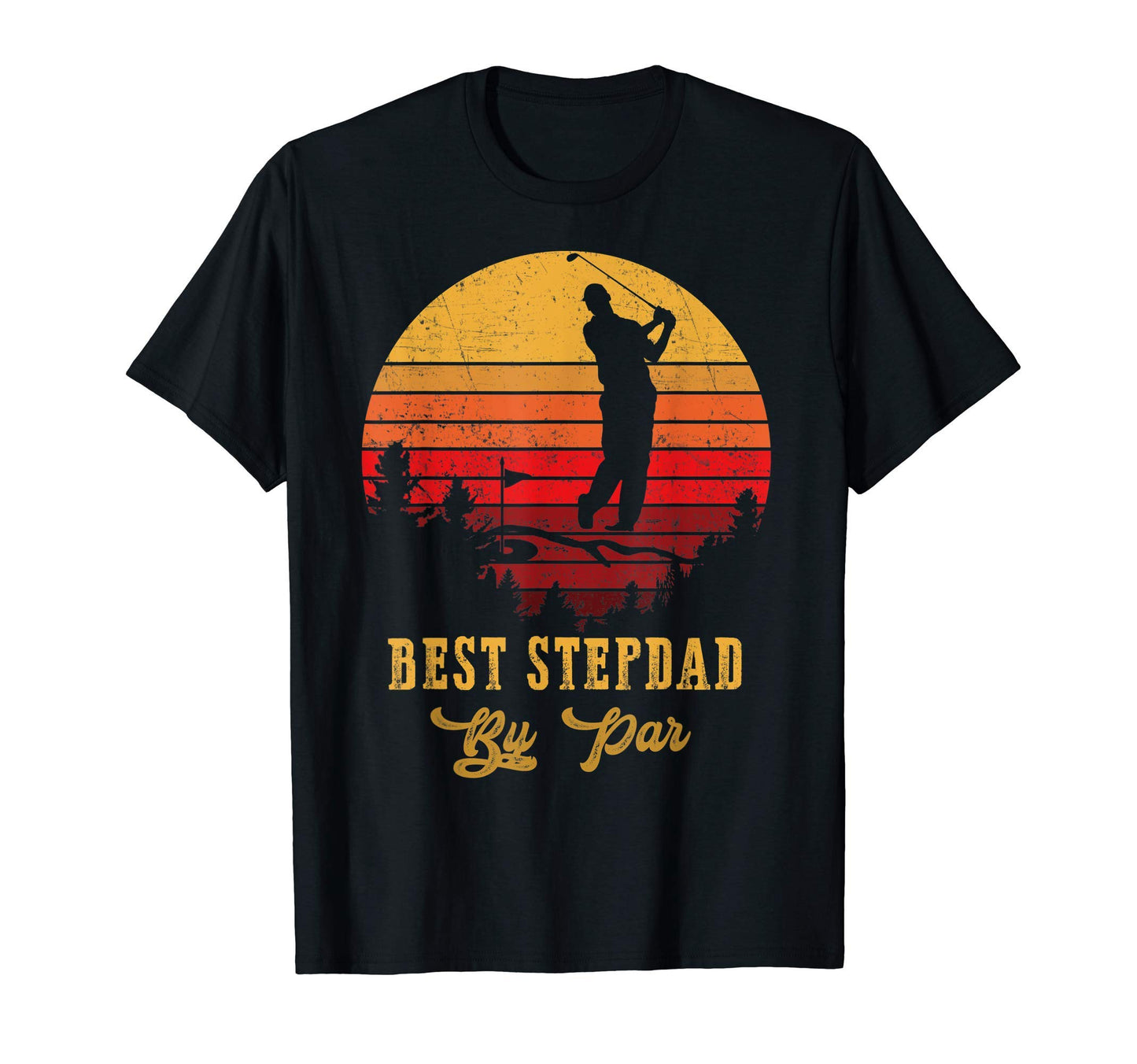 Mens Best Step Dad Par Fathers Day T-Shirt - Custom Art Print Men Women - T-Shirt, Sweatshirt, Hoodie